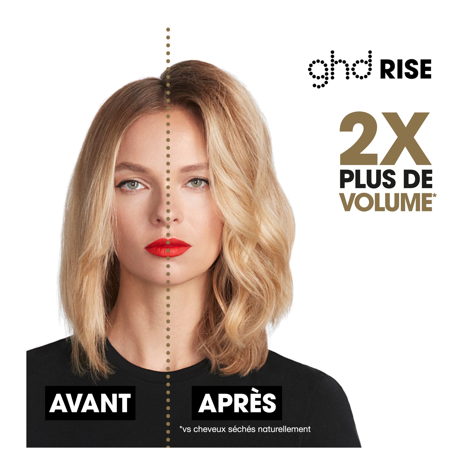 GHD Volumising Rise Brush (TM) GHD Noir