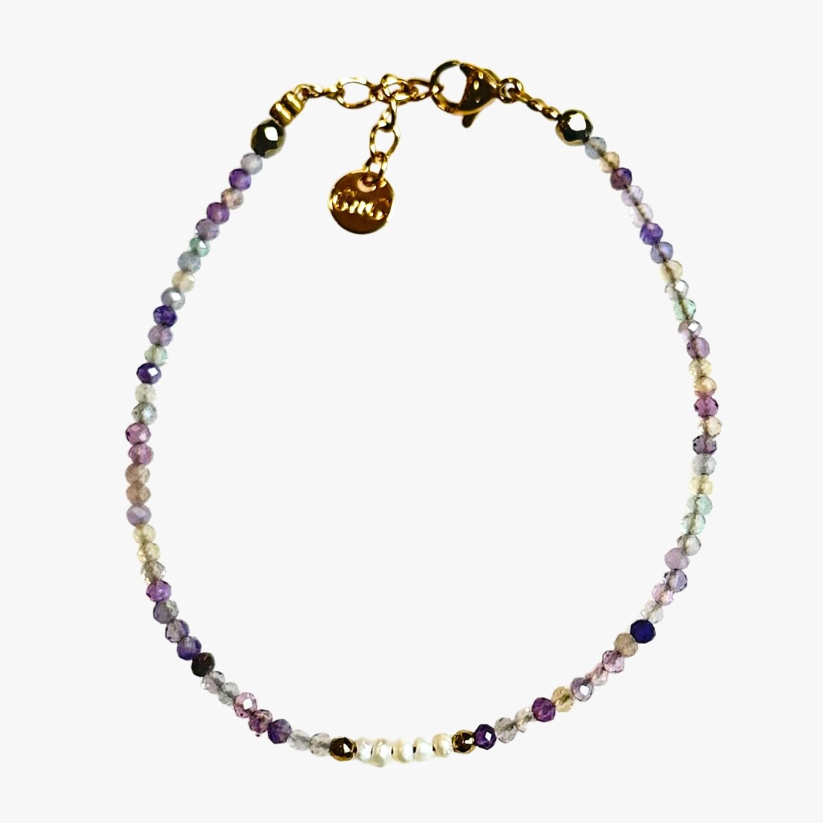 Fluorite bracelet GINANDGER Purple