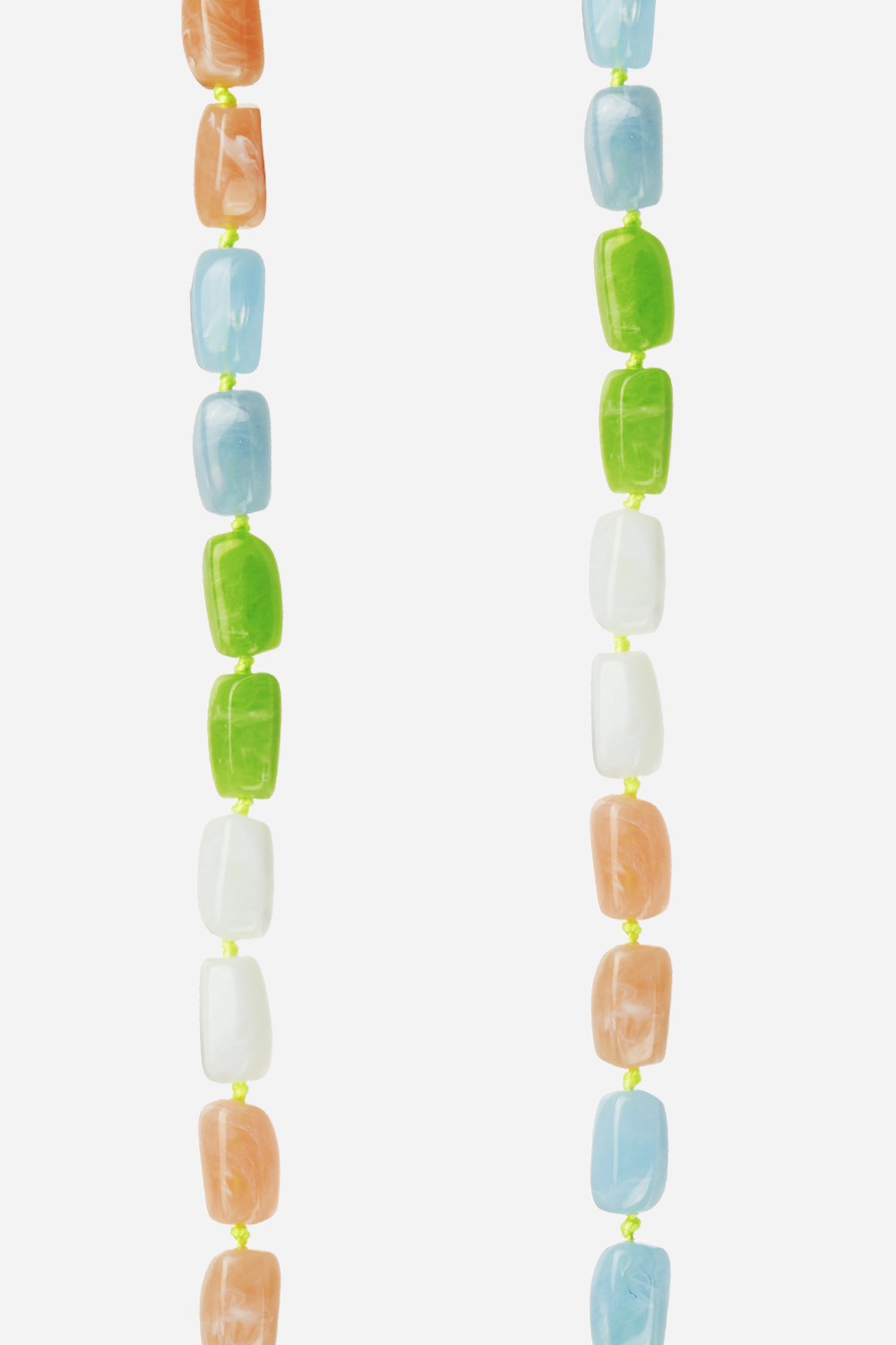 Beaded phone chain LA COQUE FRANCAISE Green