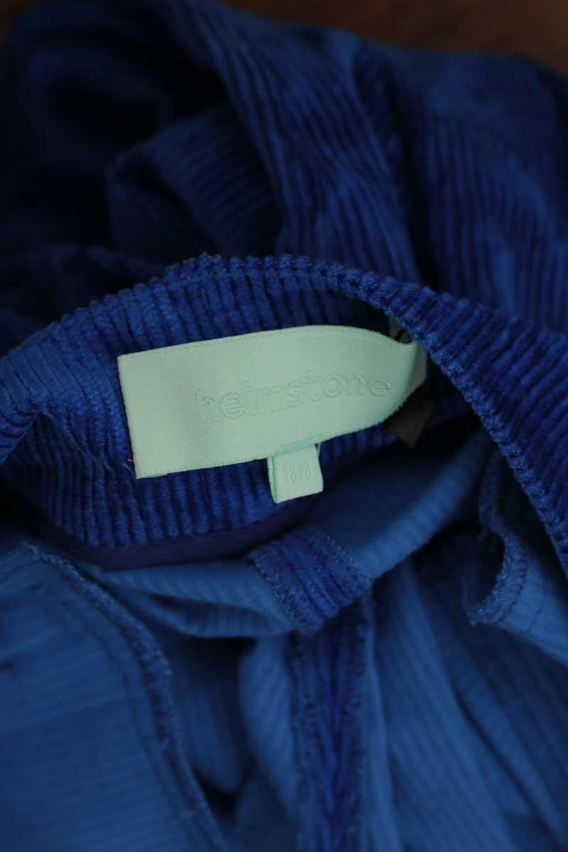 Pantalon en velours bleu Bleu