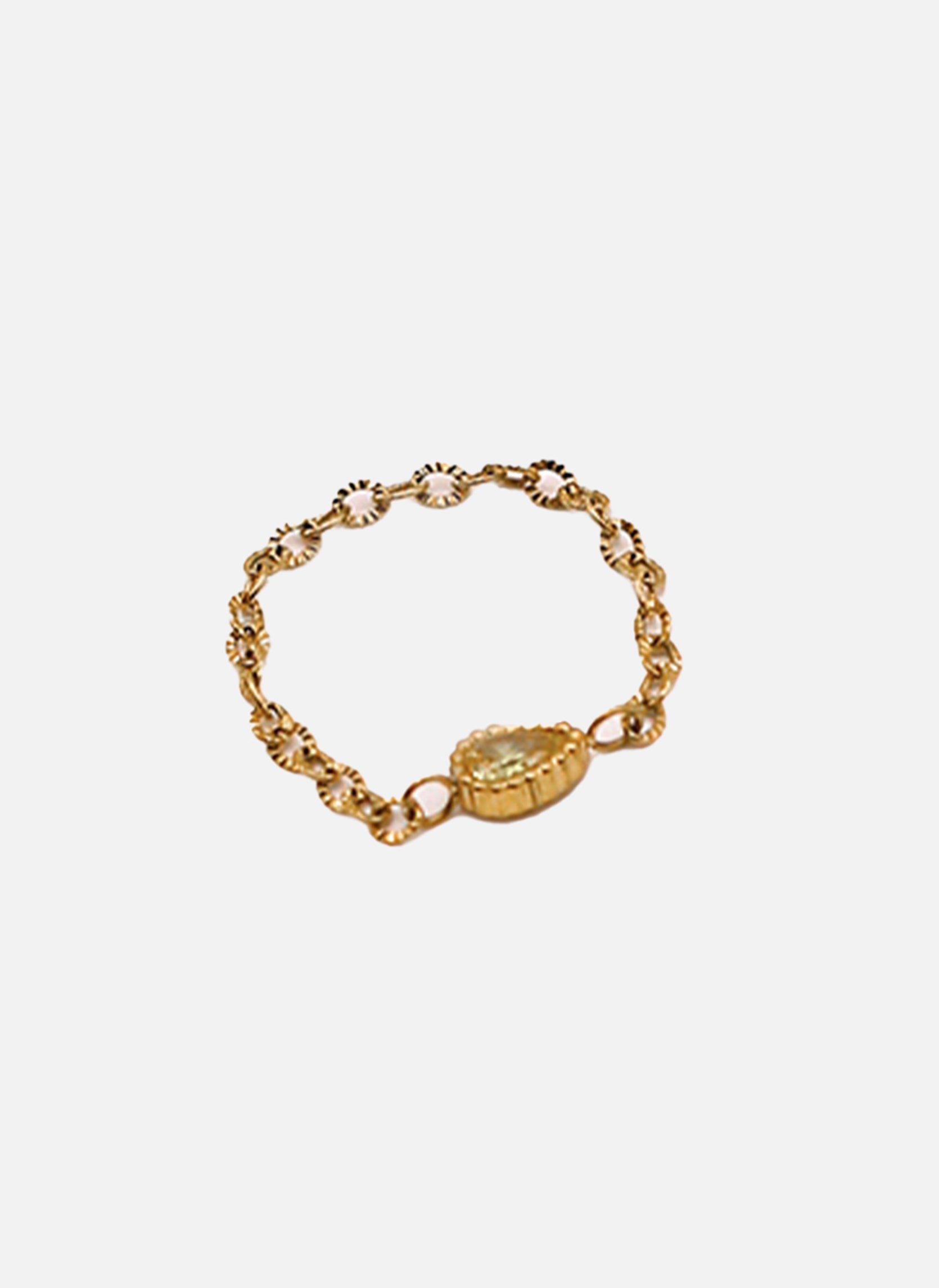 Daya drop chain ring AEC Paris Yellow