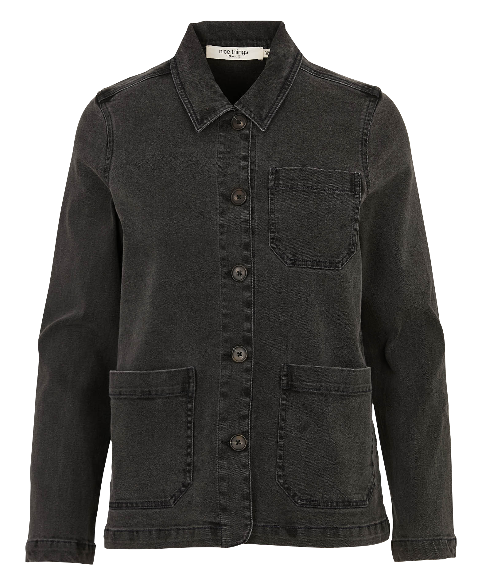 Veste en jean en coton mélangé NICE THINGS Noir