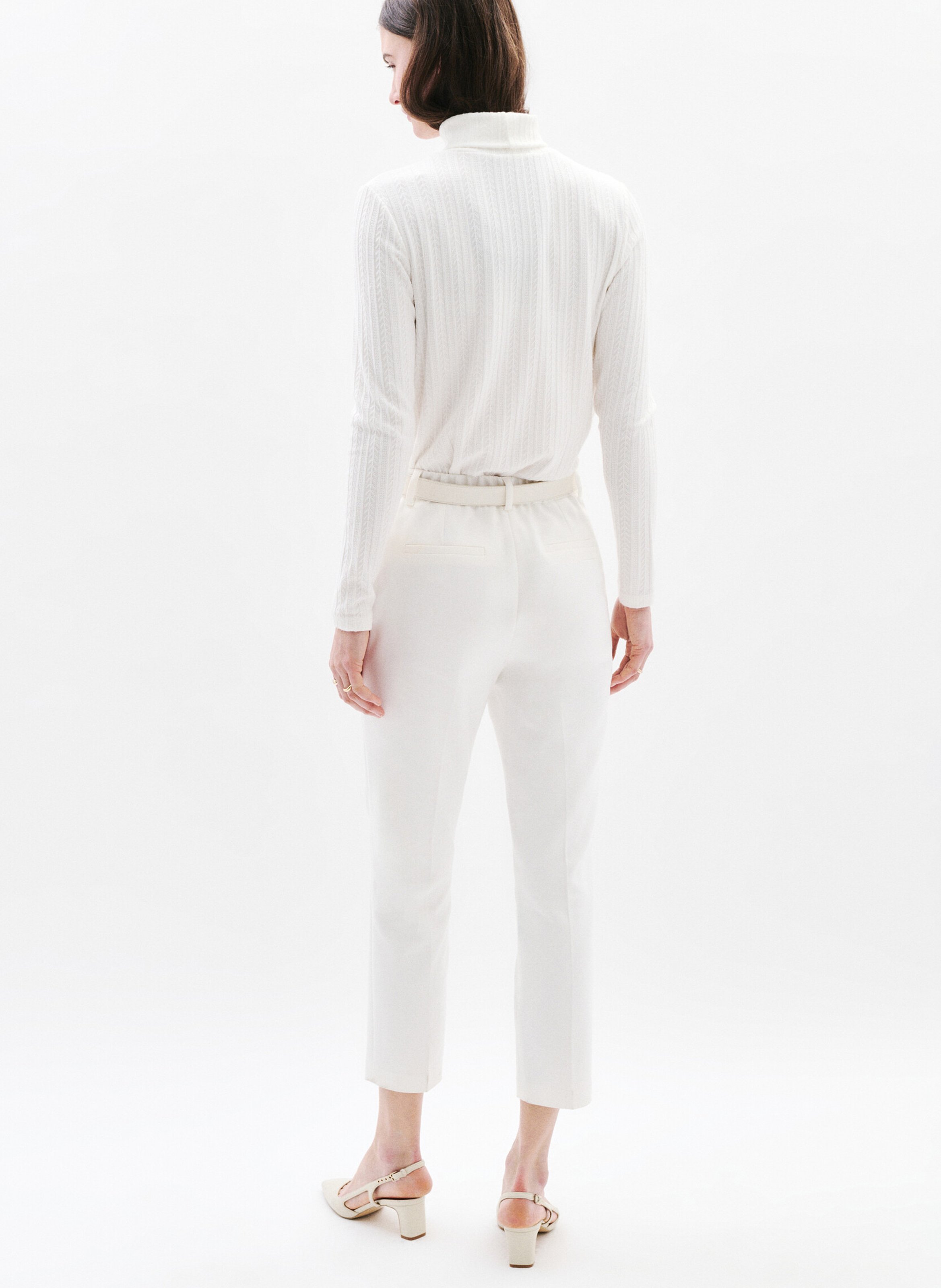 Pull col roulé CAROLL Beige