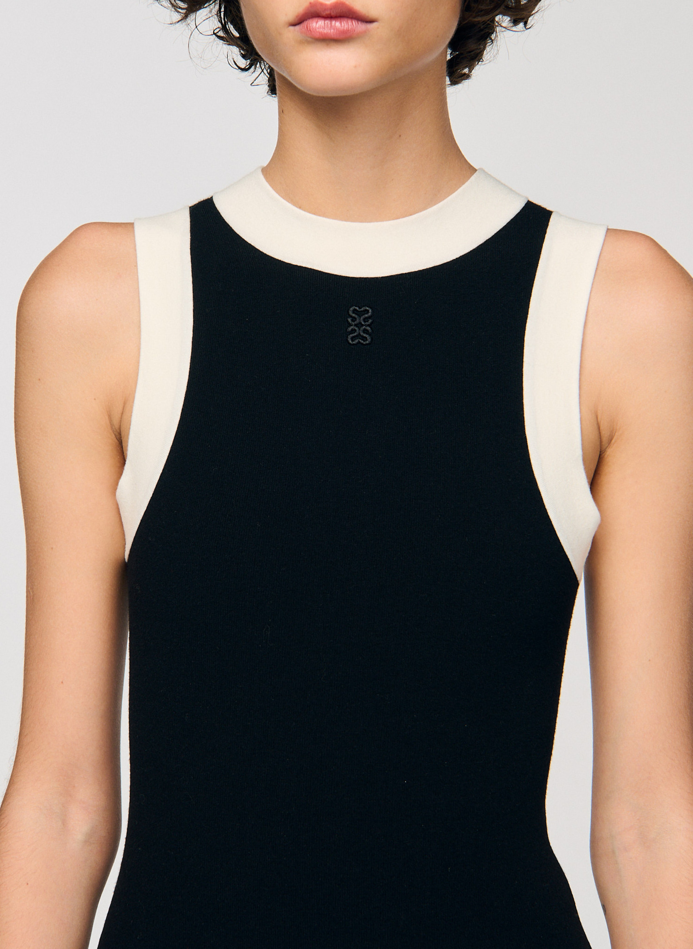 Body moulant col rond SANDRO Noir