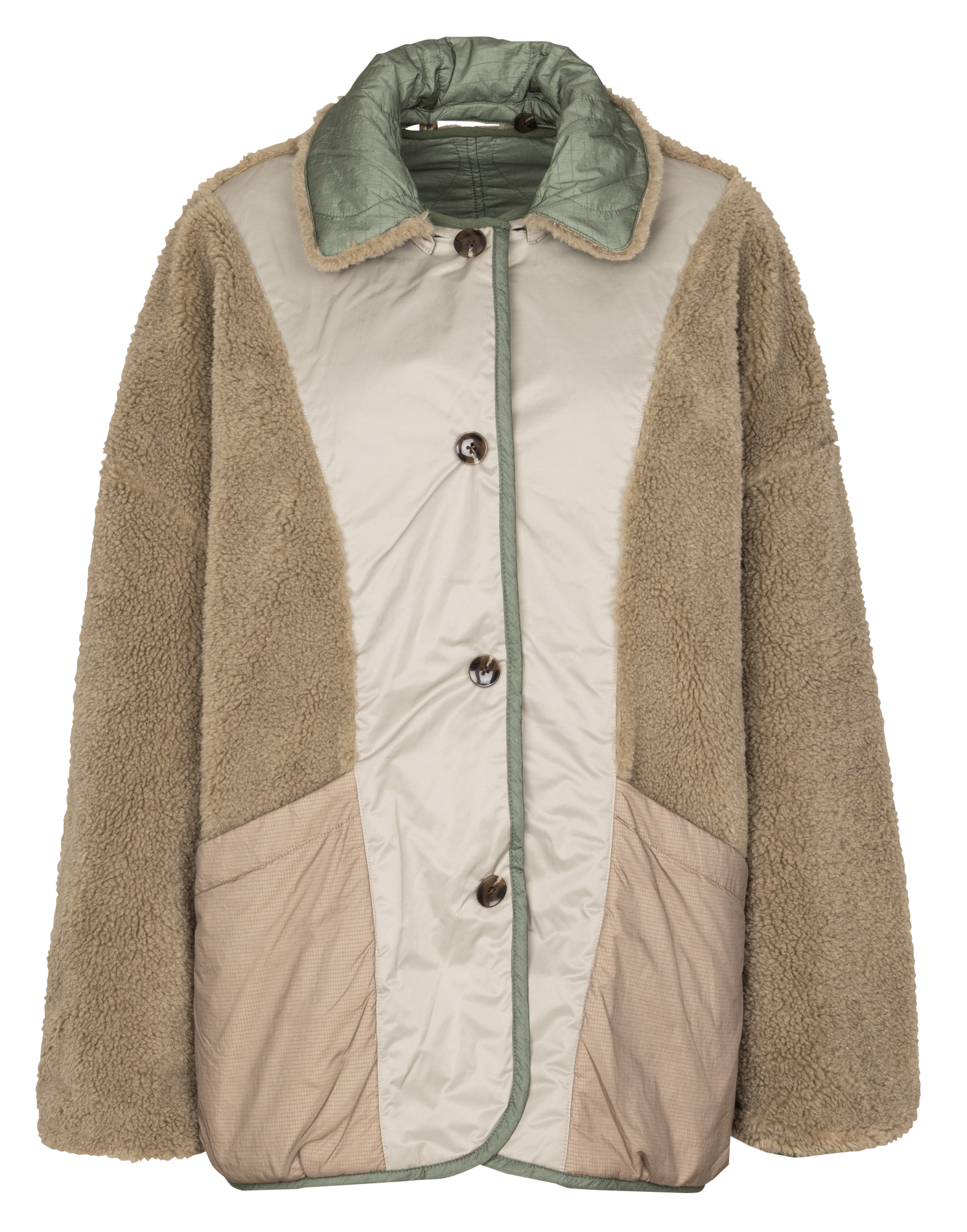 Oversized omkeerbare jas BELLEROSE Groen