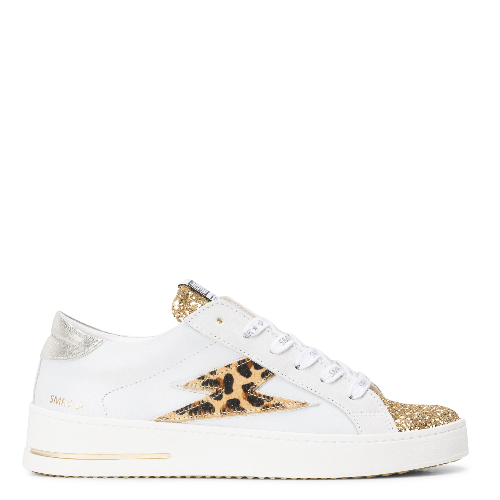 Baskets basses en cuir mélangé SEMERDJIAN - SMR Doré