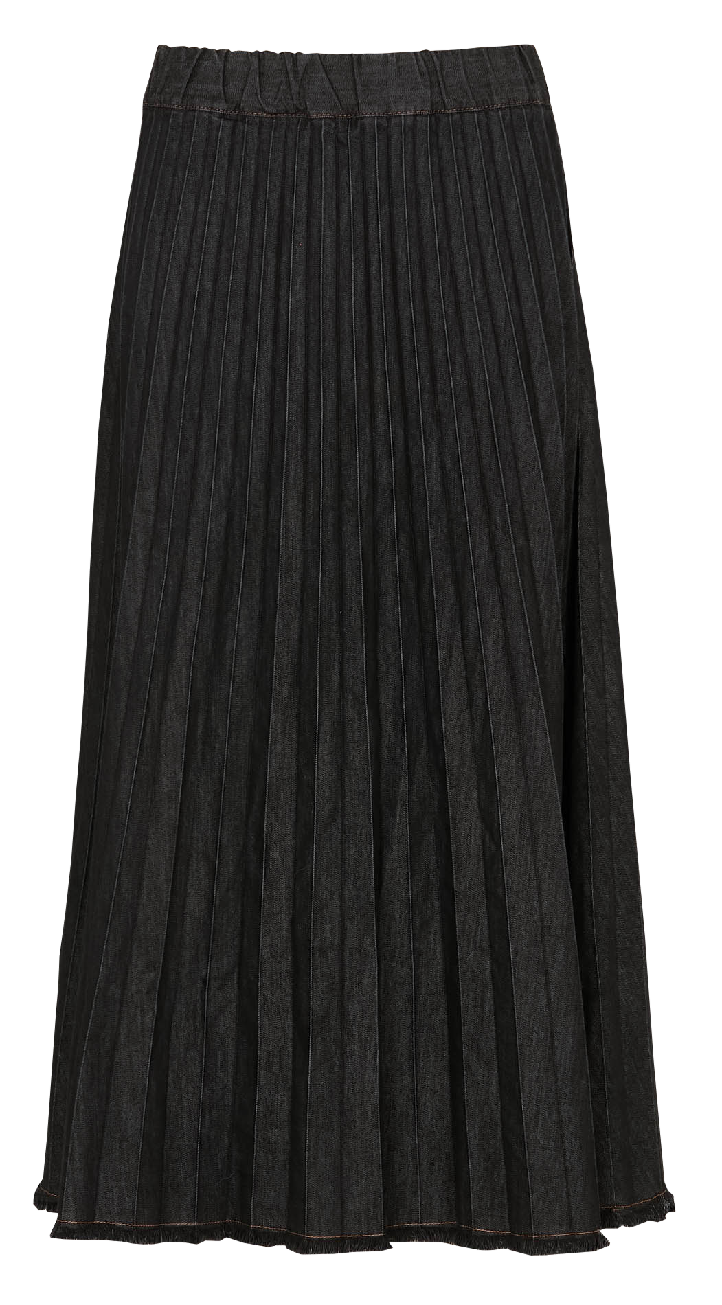 A-line cotton-blend midi skirt LA FEE MARABOUTEE Black