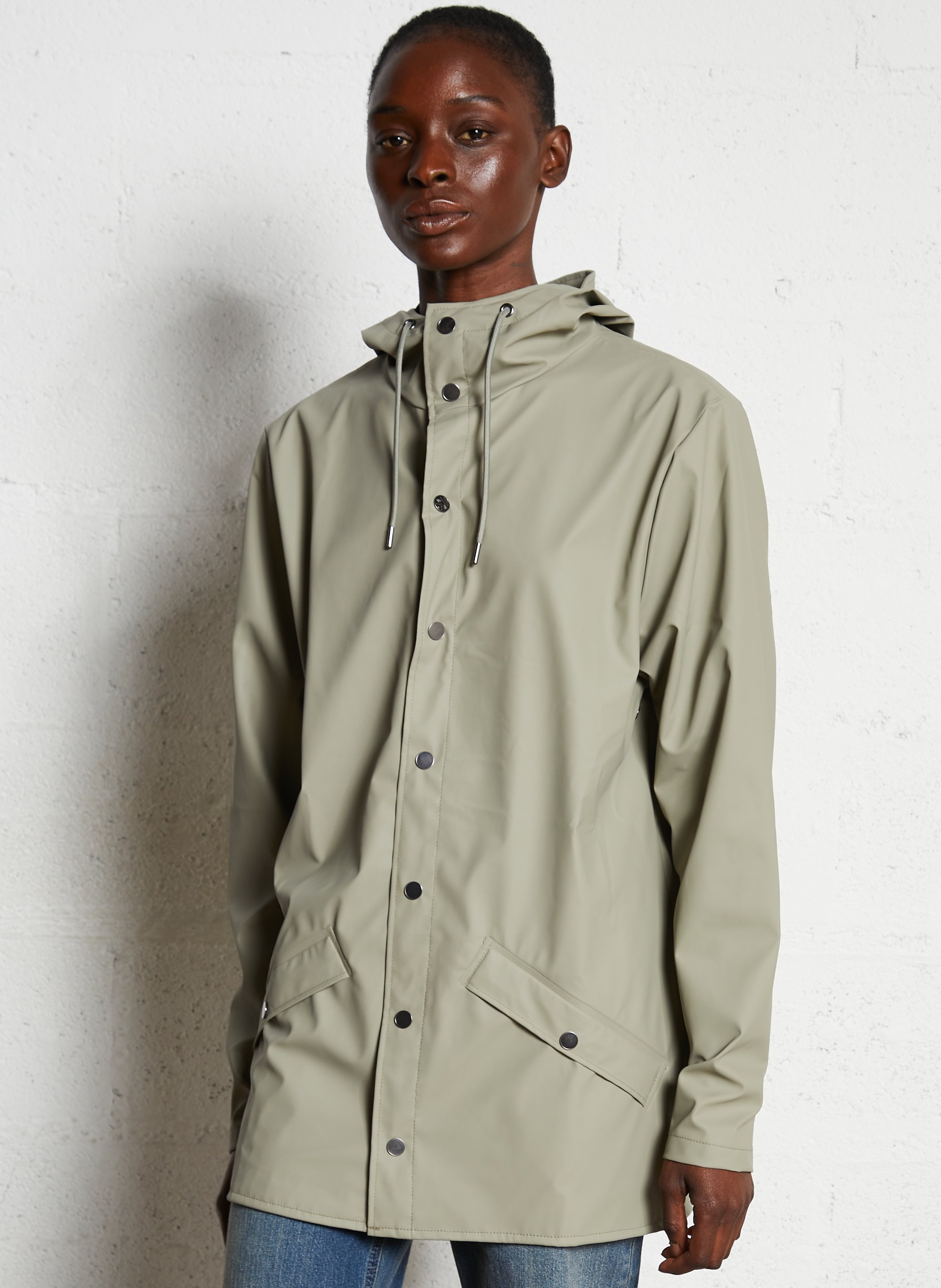 Hooded waterproof windbreaker RAINS