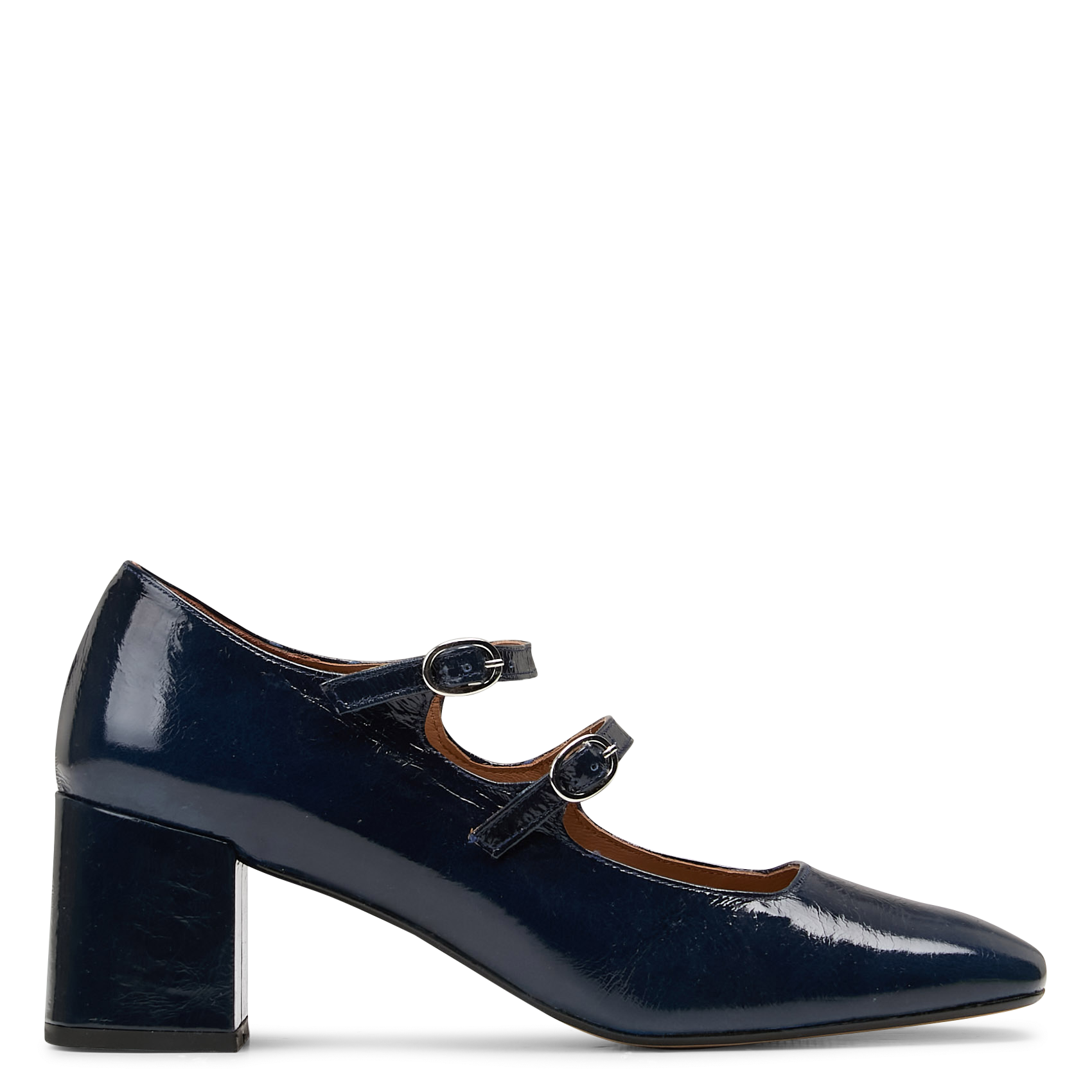 Babies à talons en cuir verni MELLOW YELLOW Bleu