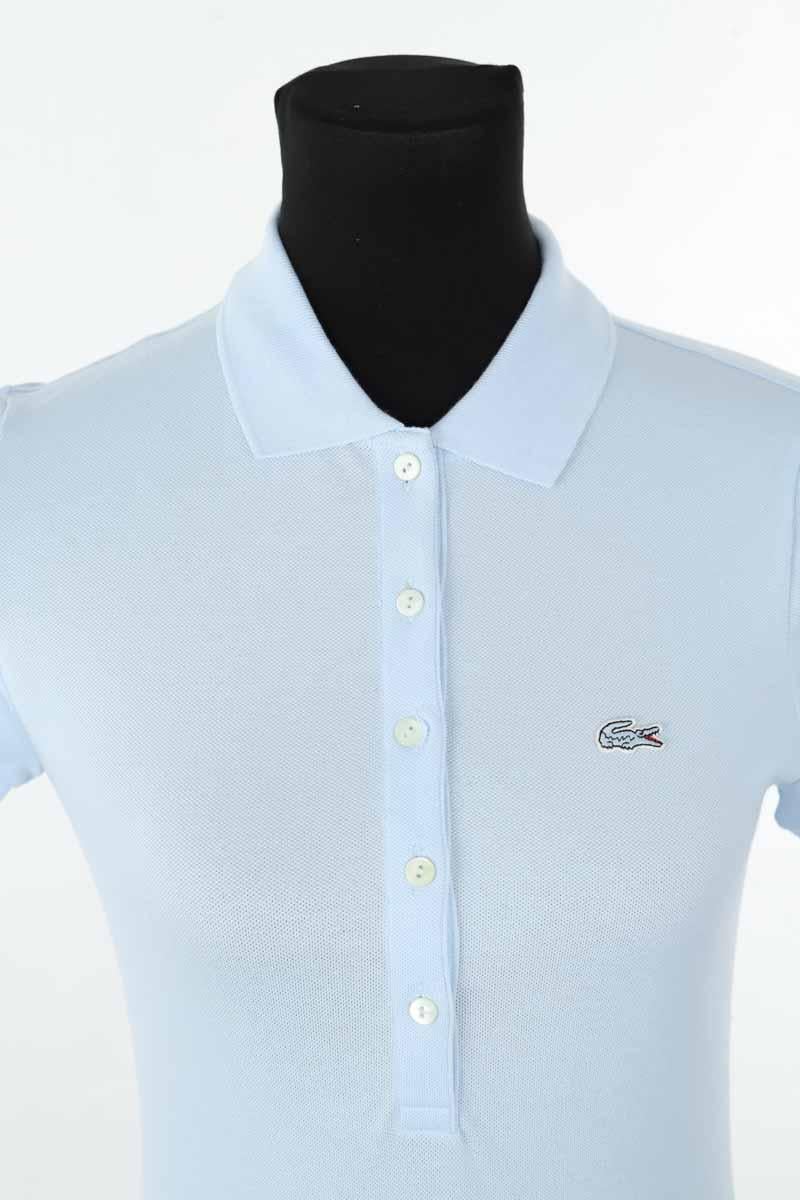 Cotton polo shirt LACOSTE - SECONDE MAIN Blue