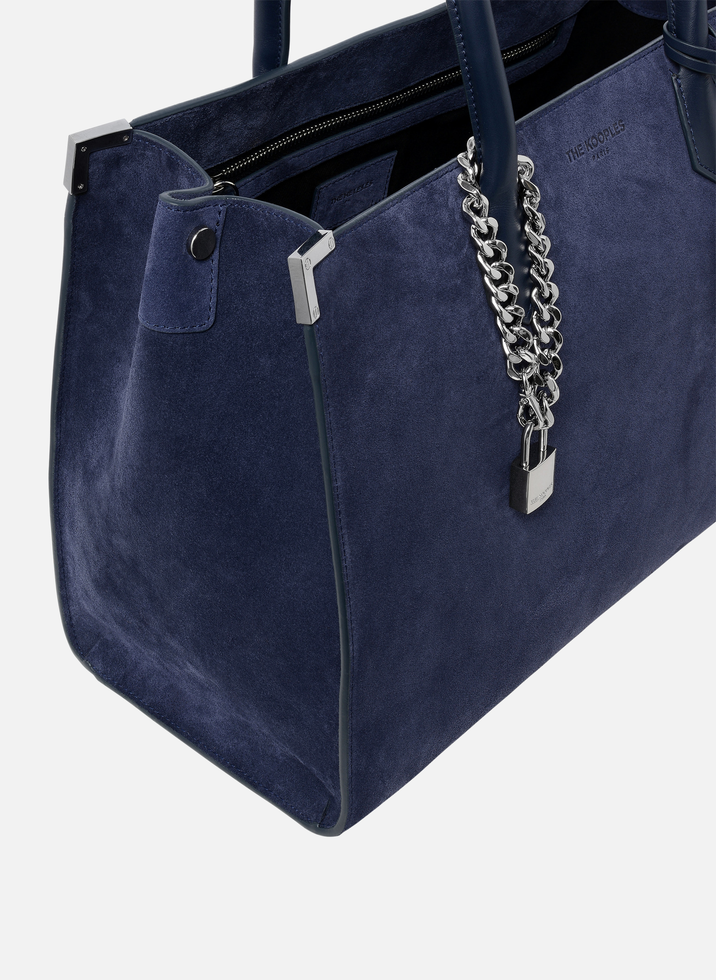 Ming L suede tote bag THE KOOPLES Blue