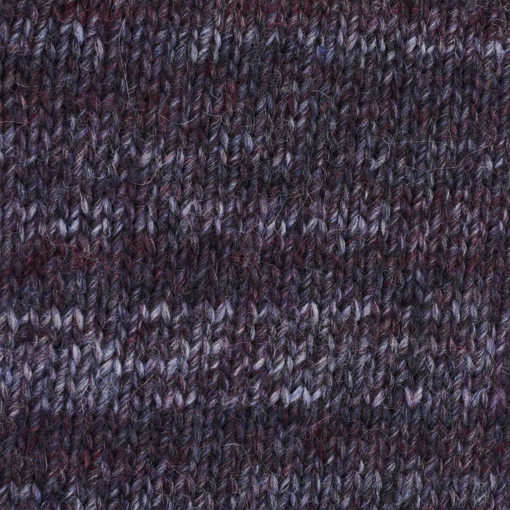 Thick heathered wool scarf PABLO Purple