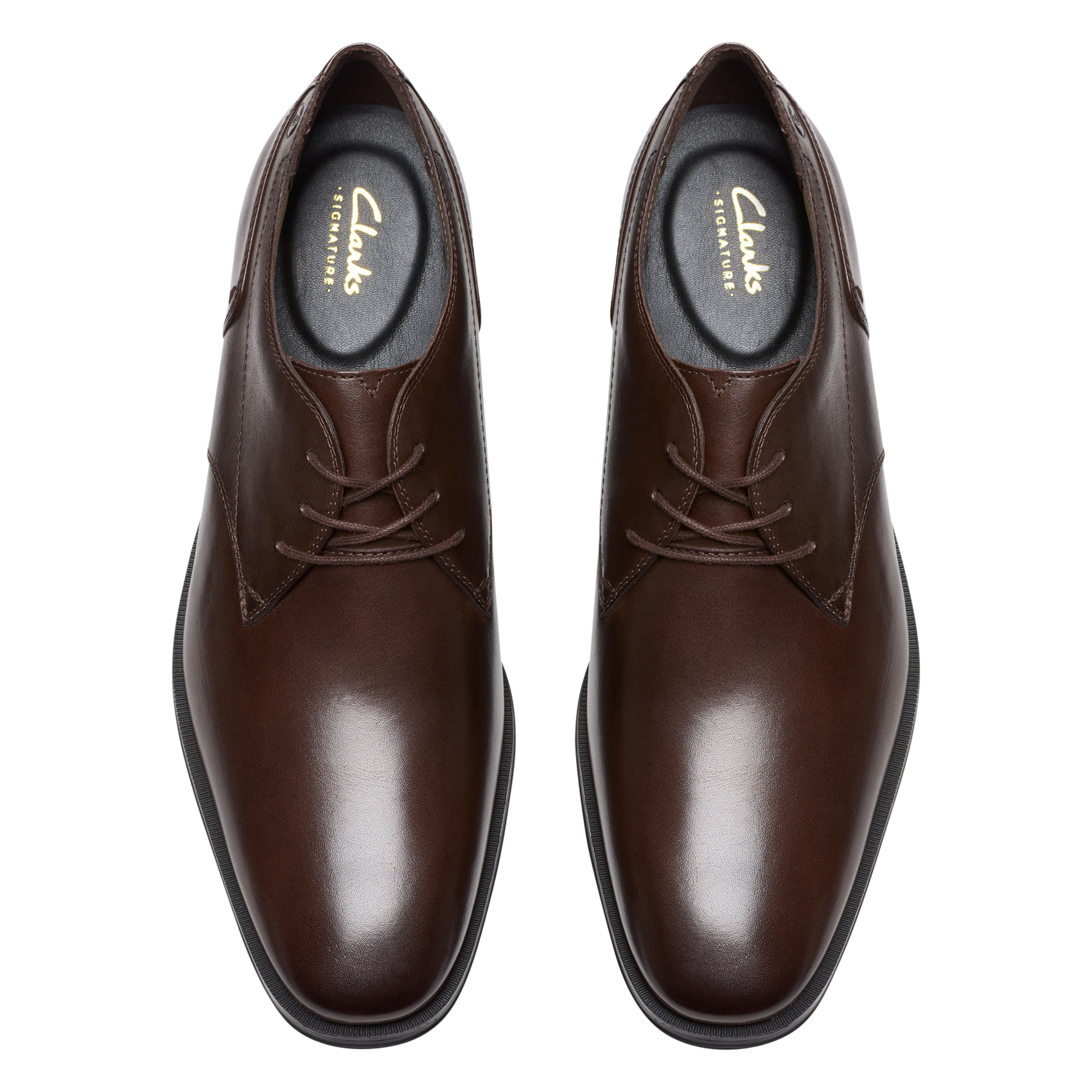 Arthus leather Derby shoes  CLARKS Brown