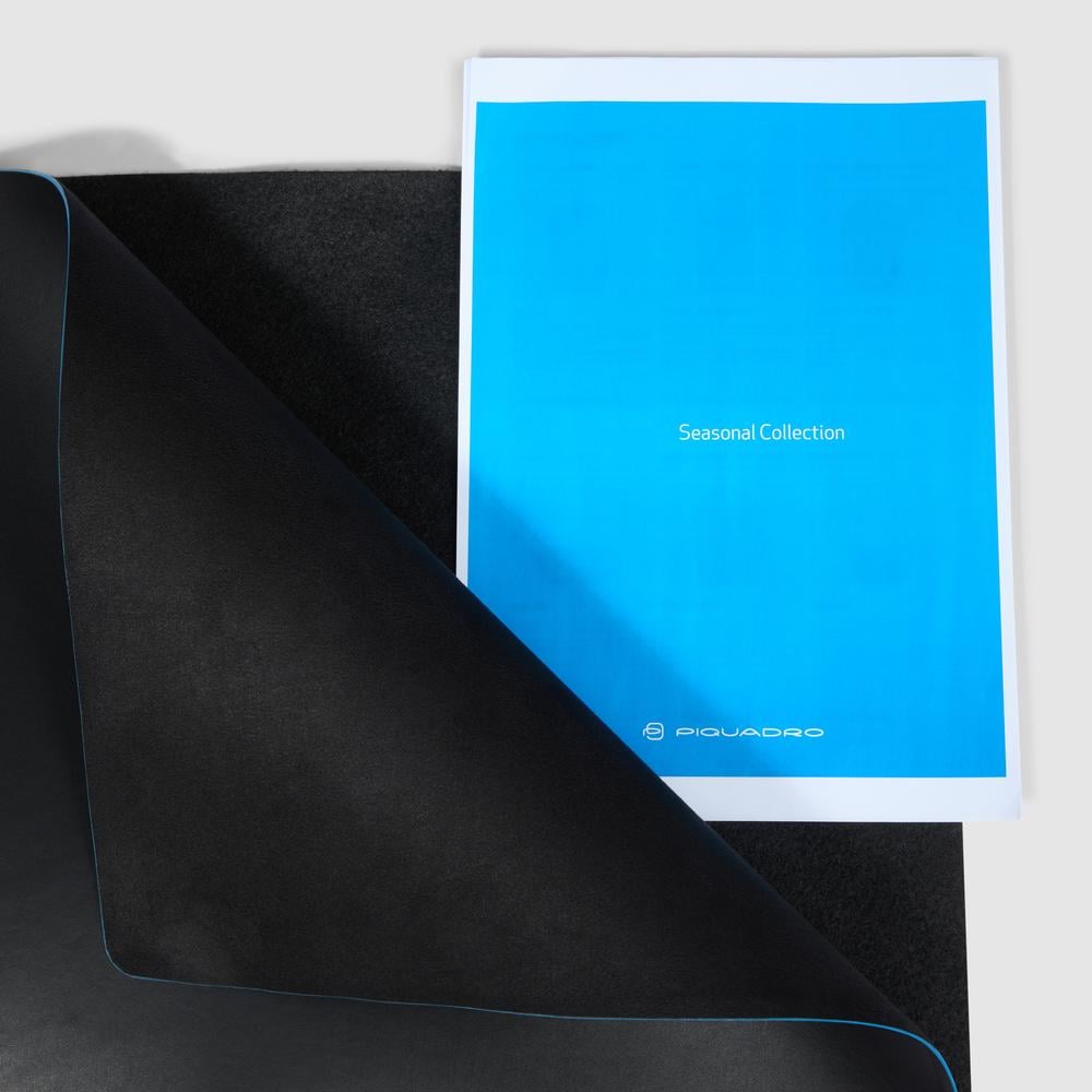 Leather desk pad PIQUADRO Black