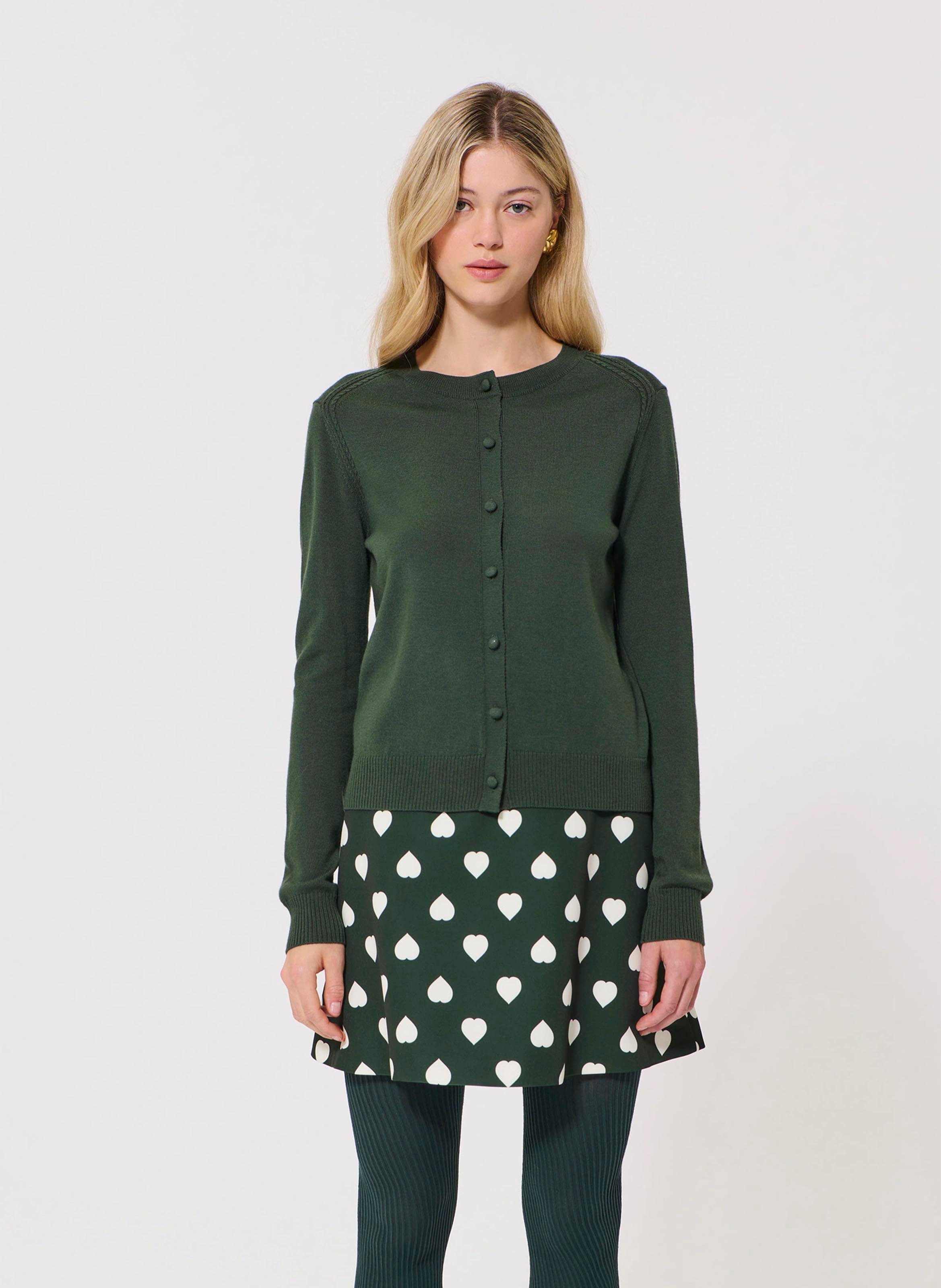 Gilet col rond en laine TARA JARMON