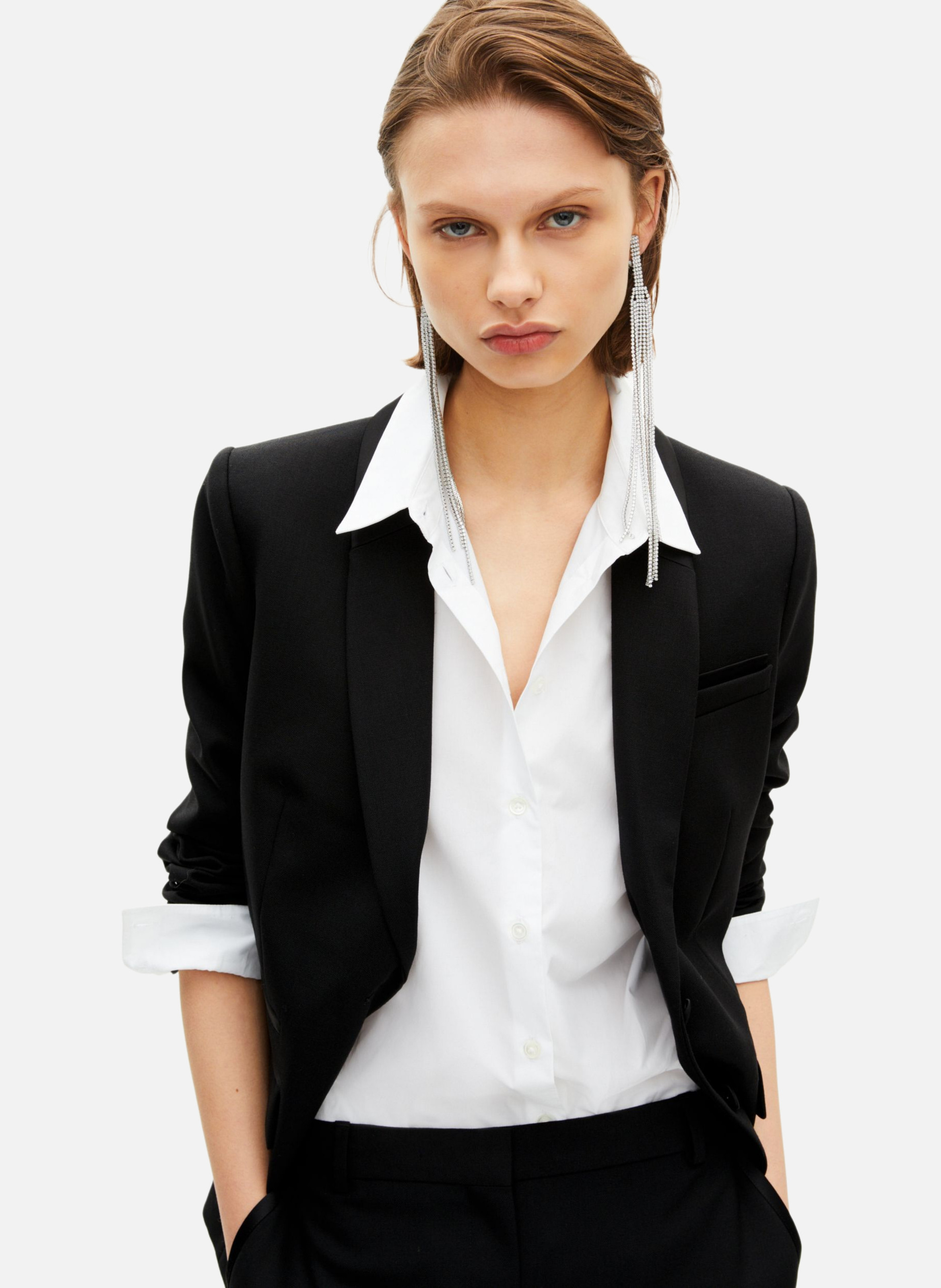 Long clip-on earrings THE KOOPLES Silver