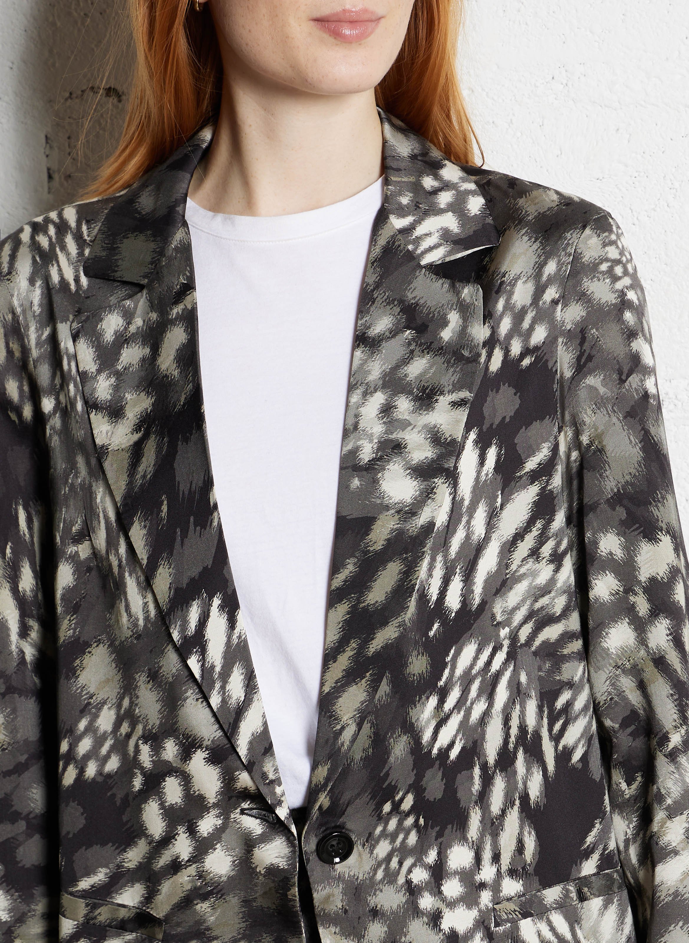 Veste droite col tailleur imprimée IMPERIAL Multicolore