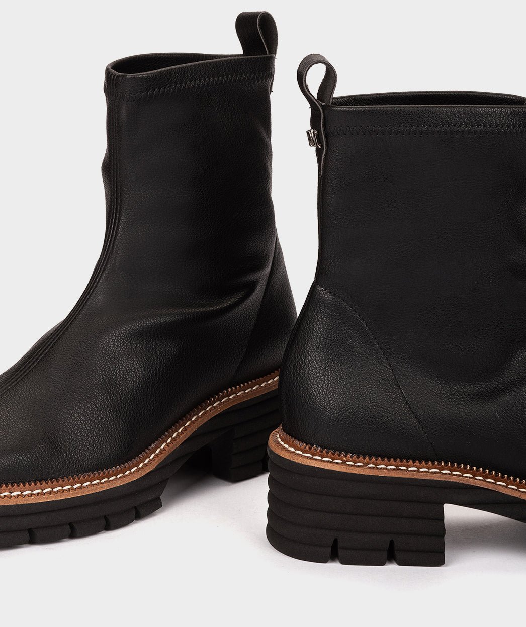 Black ankle boots in stretch fabric PEDRO MIRALLES Black