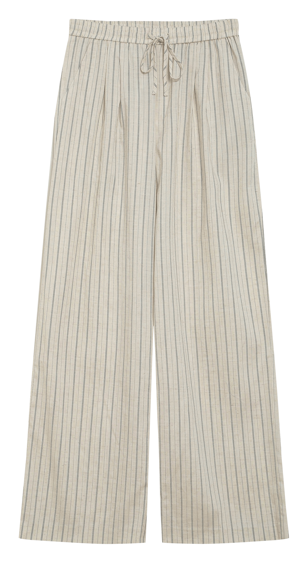 Pantalon large à rayures GRACE ET MILA Beige