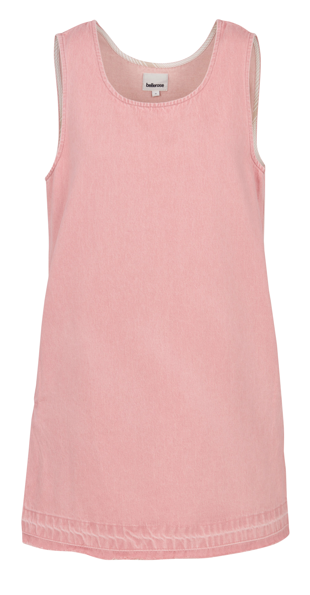 - Narrow tie straps- Racer back- Loose fit- Gathers- 100% cotton- Lined- Back length: 94 cm. BELLEROSE Pink