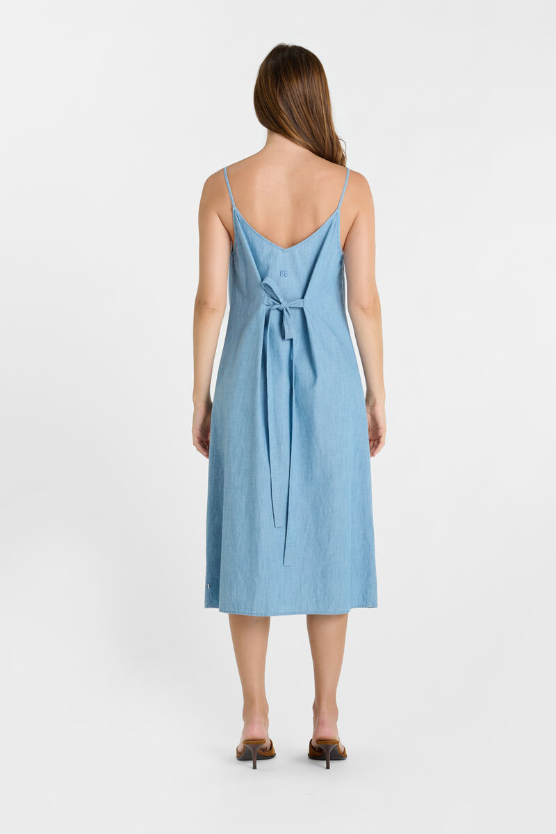 Long straight dress LE TEMPS DES CERISES Blue