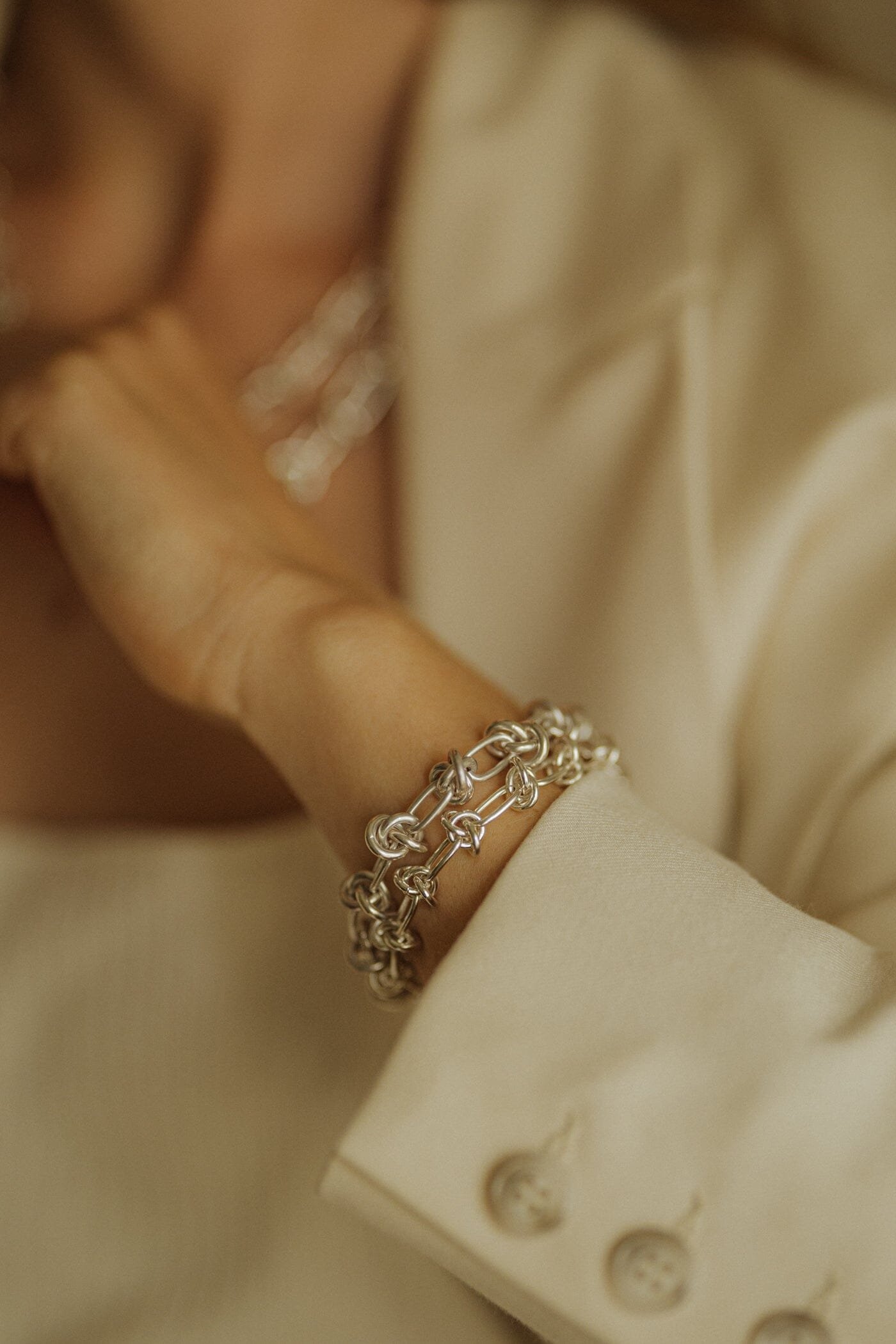 Fine gold bracelet MONSIEUR SIMONE Silver