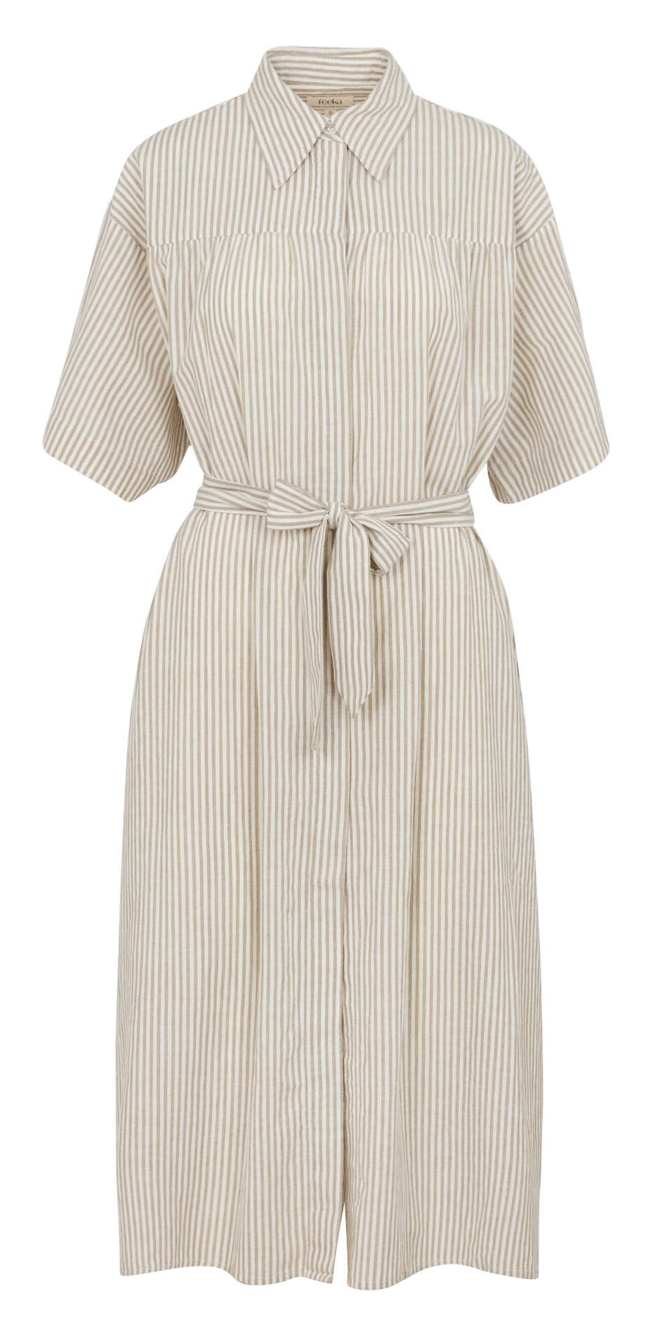 Robe longue ample en coton FEEKA Beige
