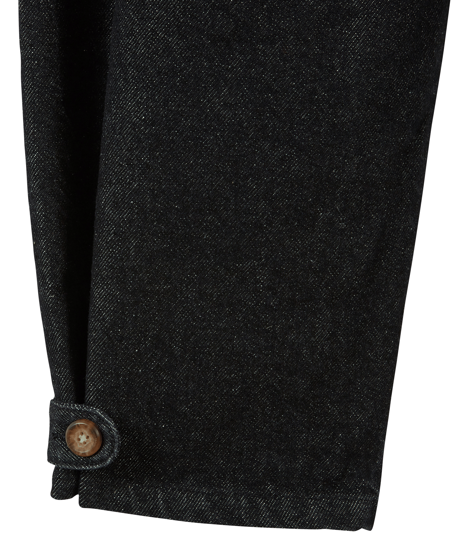 Pantalón recto de algodón y algodón reciclado EMILE ET IDA Negro