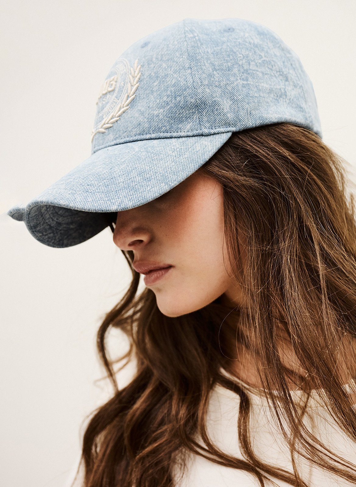 Casquette en coton brodé BA&SH Bleu