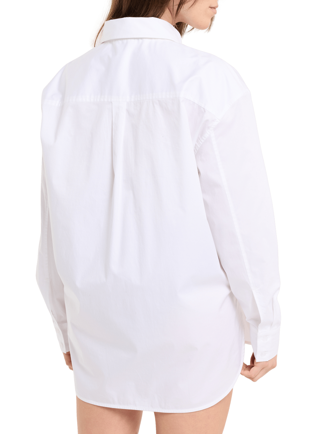 Cotton and linen shirt with classic collar SAISON 1865 White