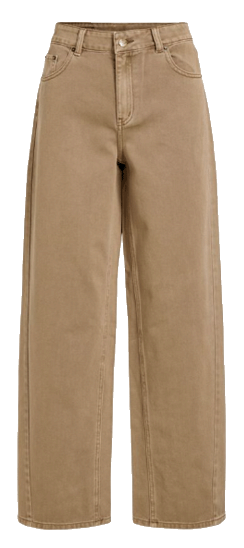 Wide high-waisted plain jeans ROUGE EDIT Golden
