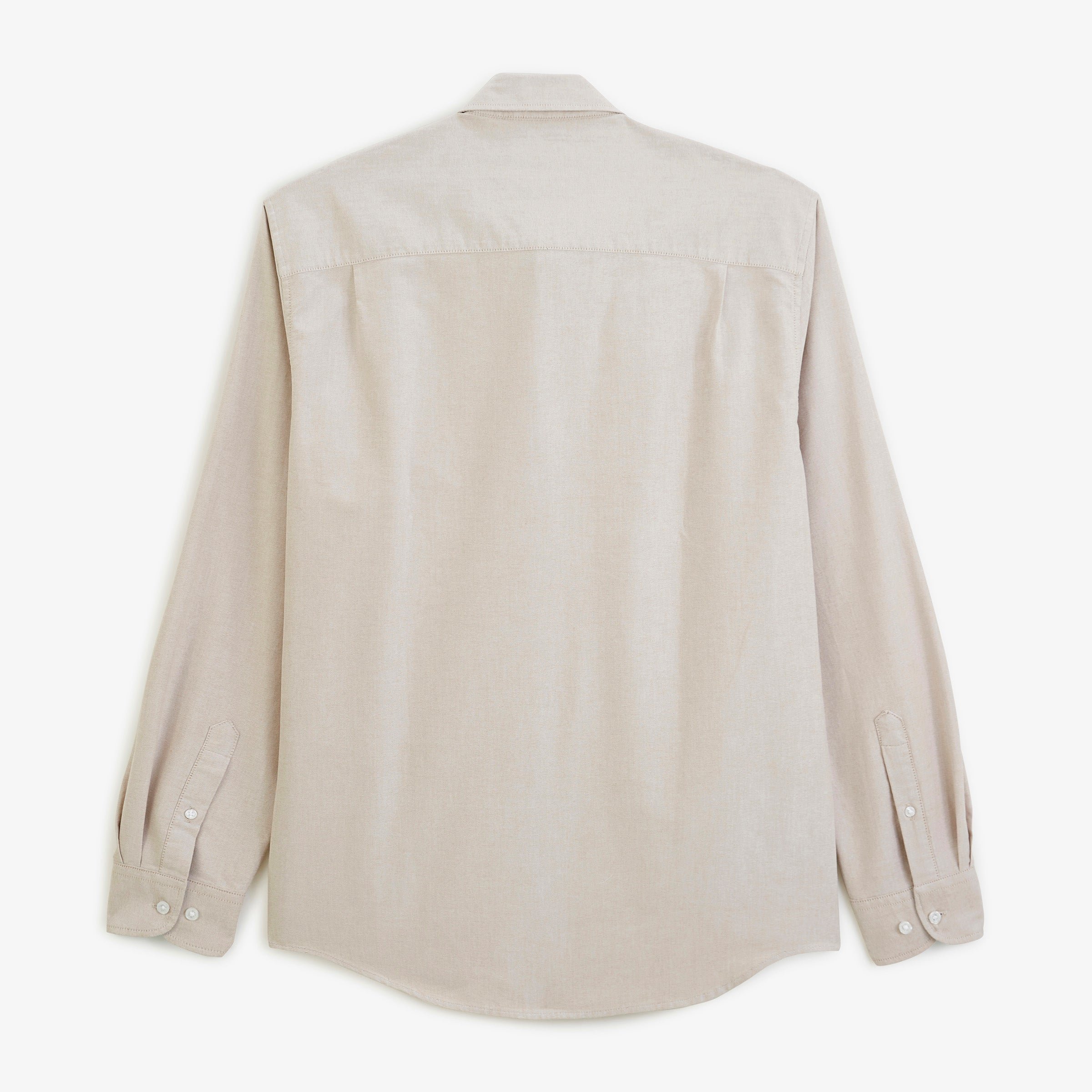 Oxford long-sleeve shirt with beige belt. SERGE BLANCO Beige