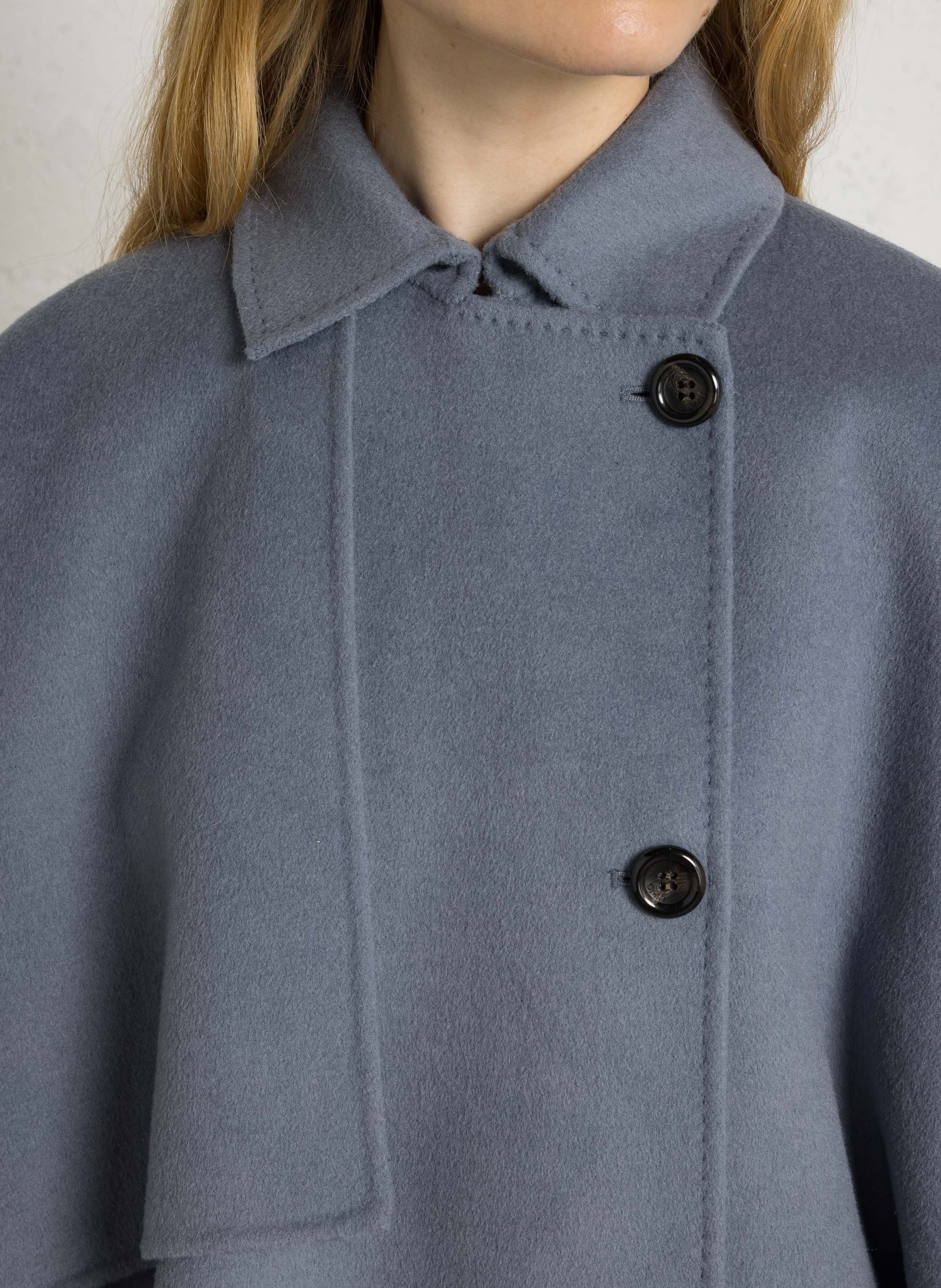 Ruimvallende cape | wolblend LIU JO Blauw