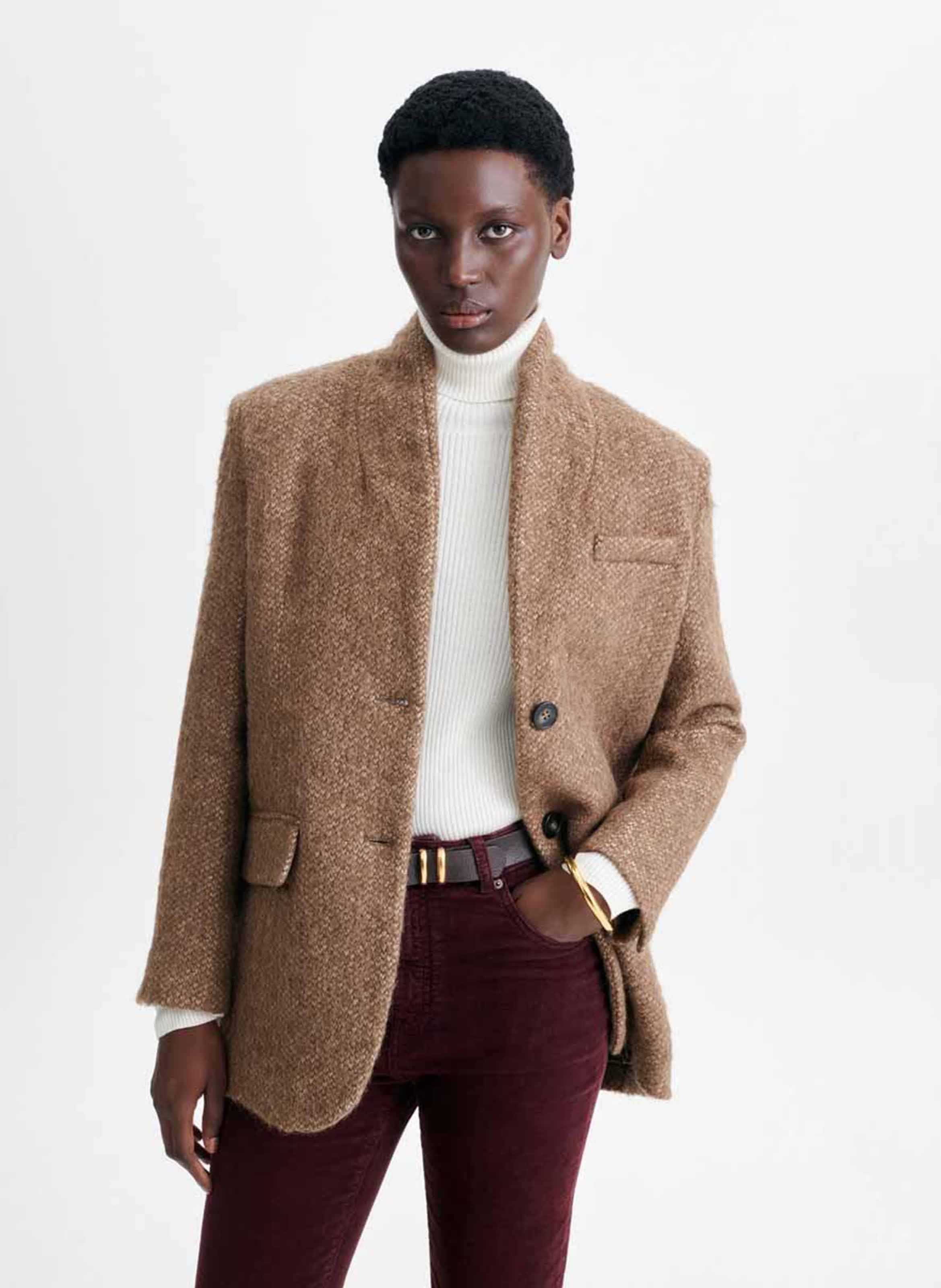 Veste droite col tailleur  VANESSA BRUNO Marron