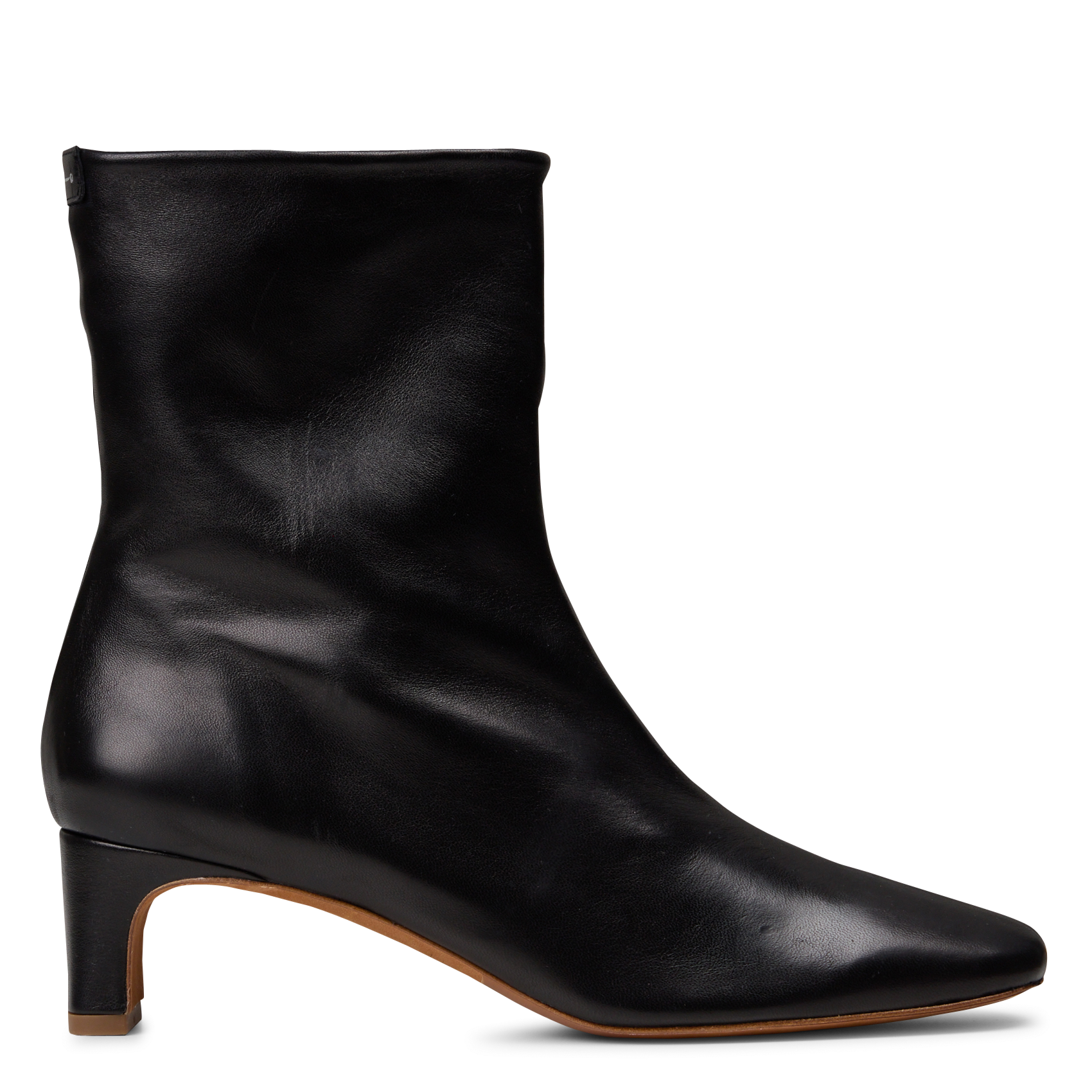 Unifarbene Stiefeletten aus Leder ANTHOLOGY PARIS Schwarz