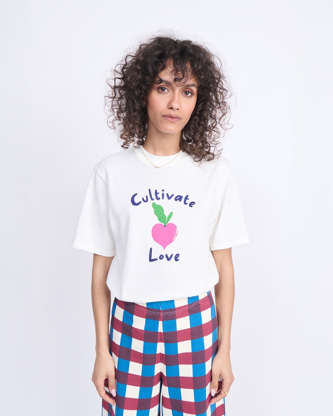 Cultivate Love organic cotton T-shirt EMOI EMOI White
