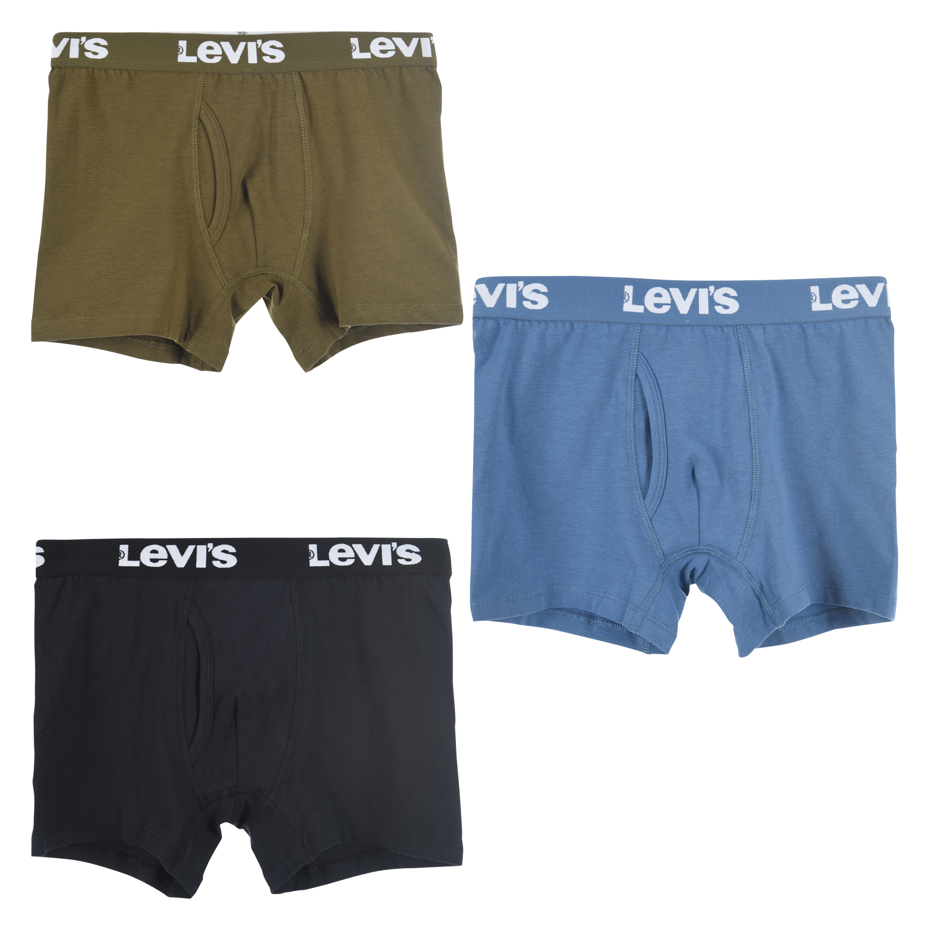 Lot de trois boxers en coton mélangé LEVI'S KIDS Noir