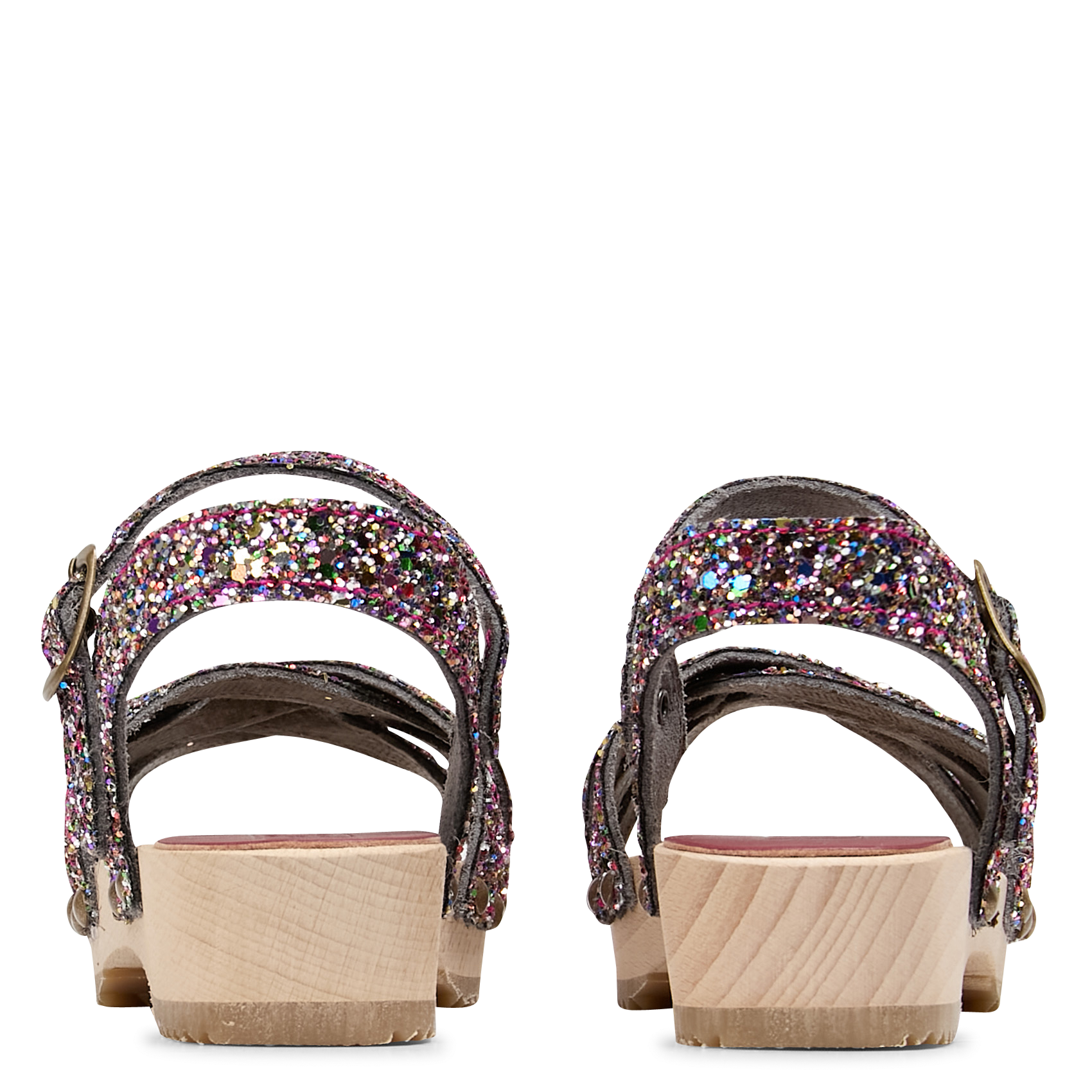 Glitter sandalen BOSABO Zwart