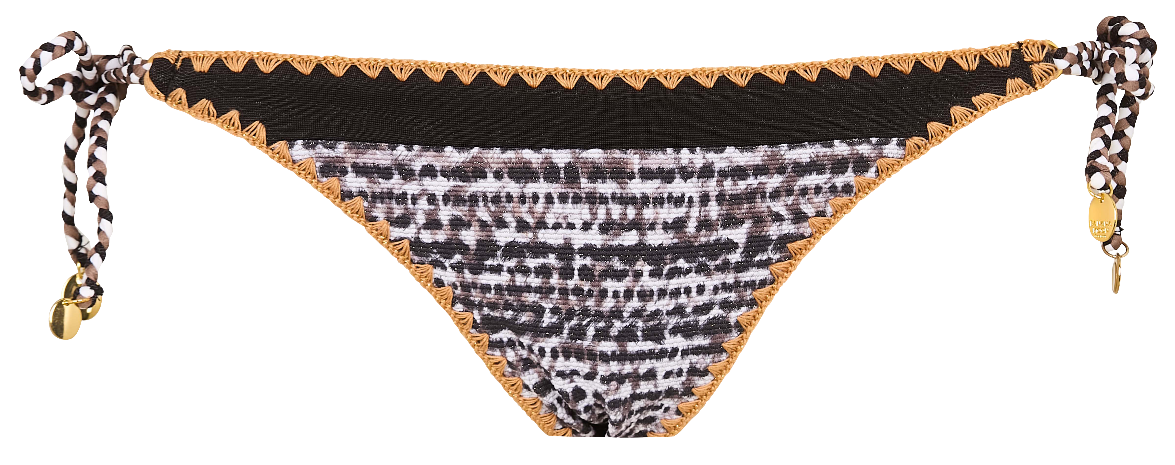  Bas de bikini en jacquard imprimé BANANA MOON Noir