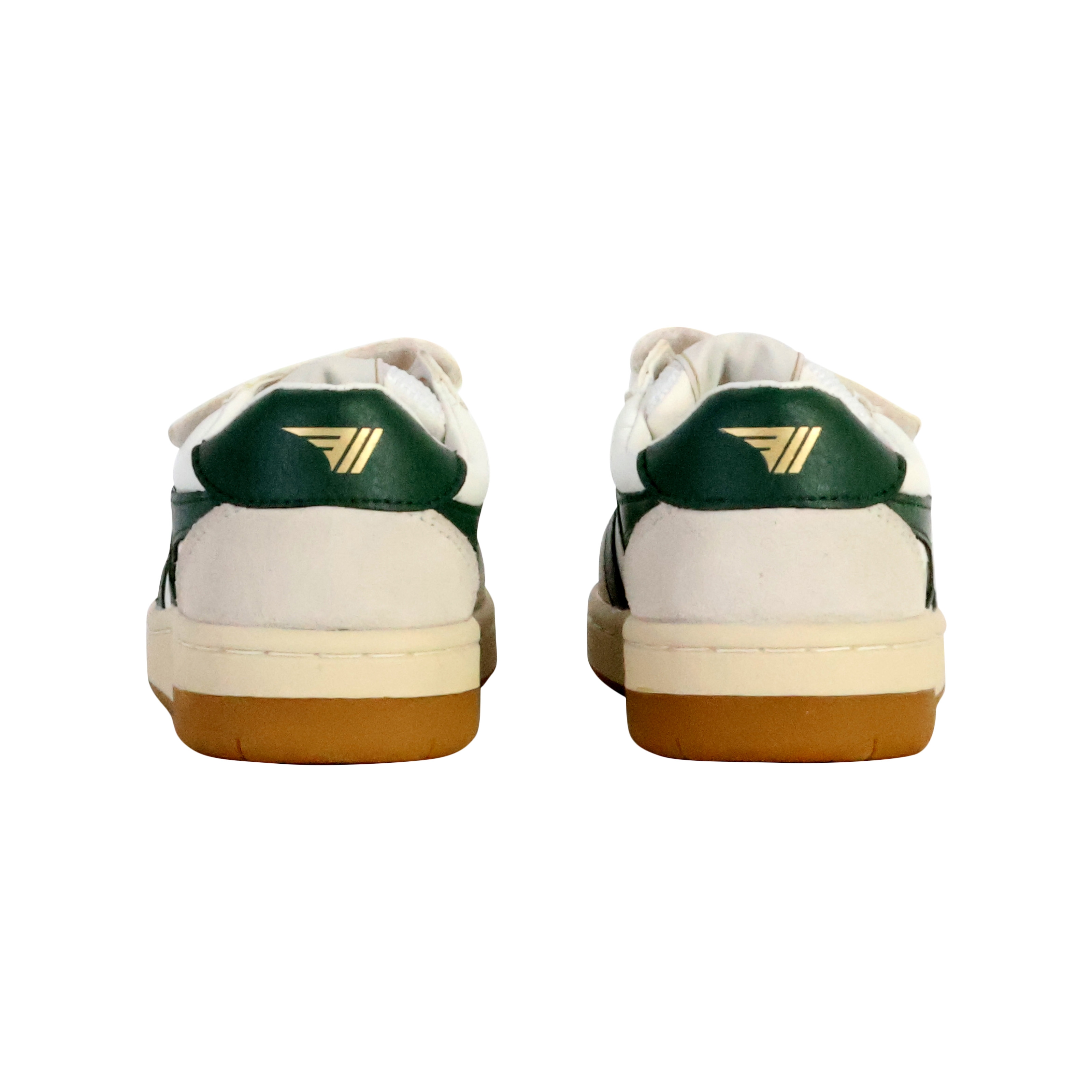 Kids leather sneakers hawk strap GOLA White