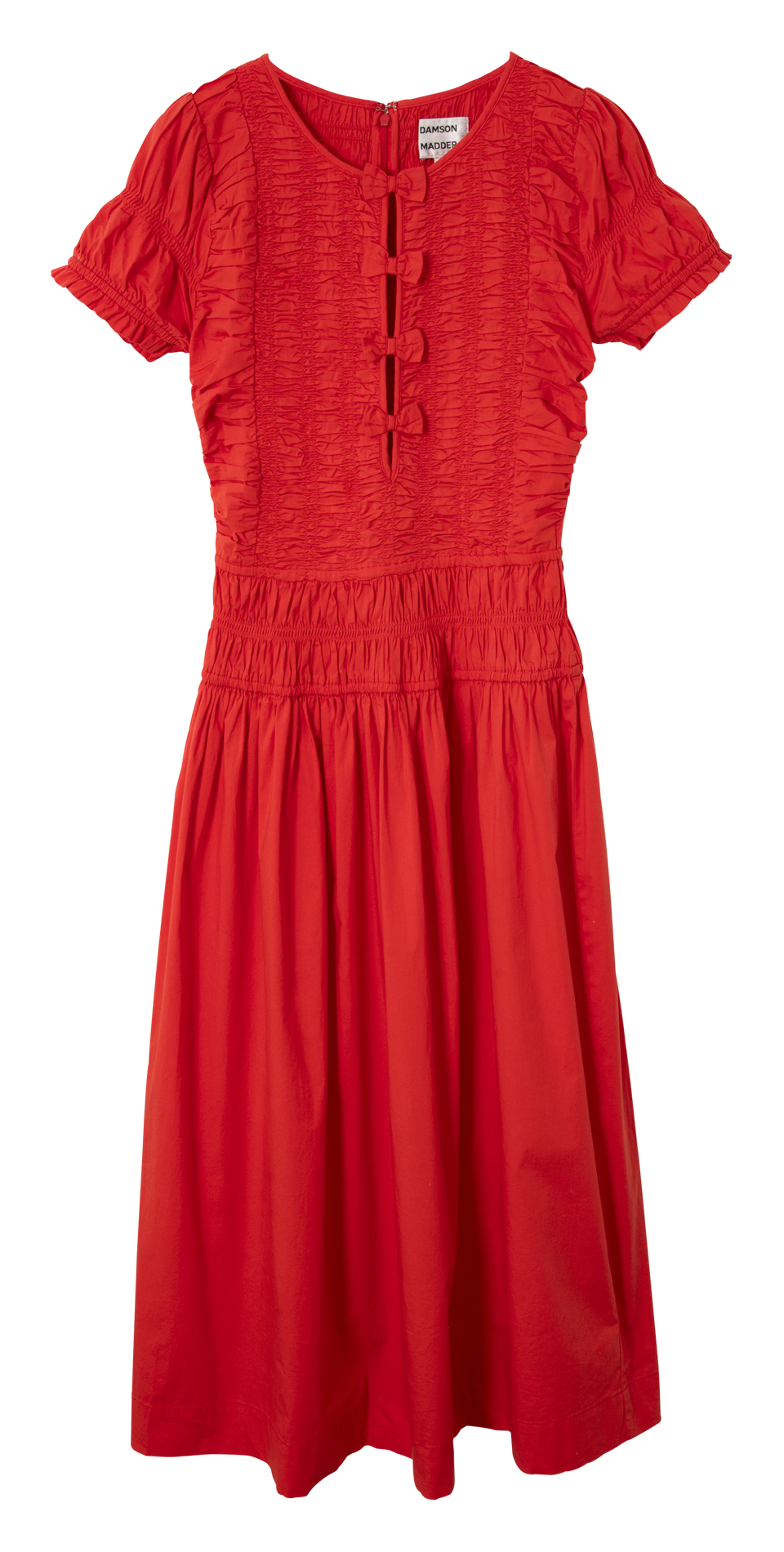 Cotton-blend midi dress DAMSON MADDER Brown