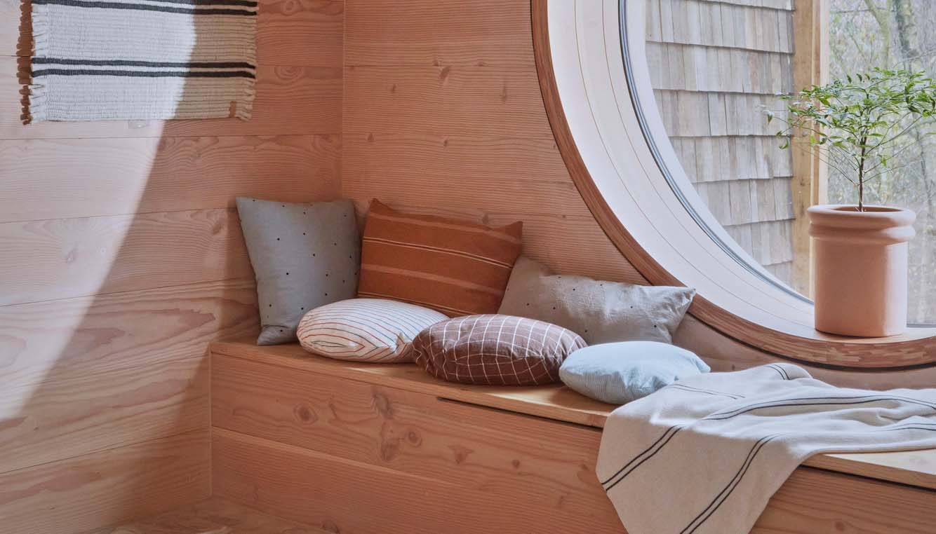 Cotton cushion cover Blue