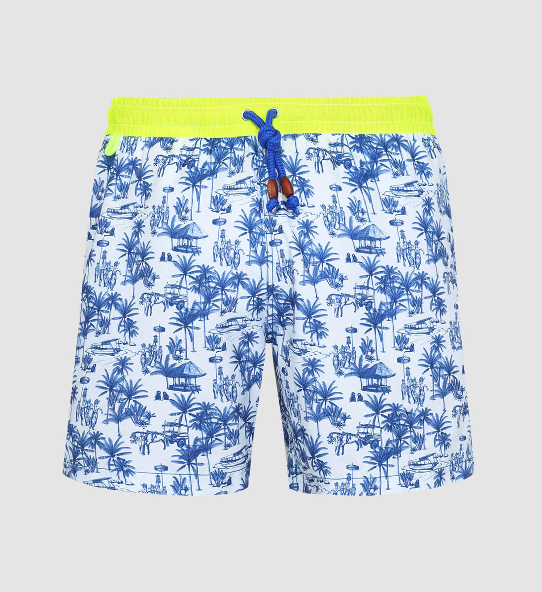 Swim shorts - Balinese canvas GILI'S Blue