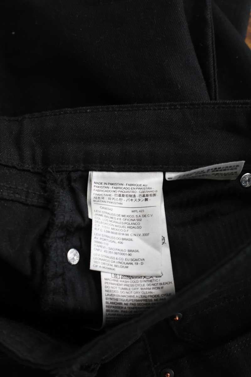 Cotton skinny jeans LEVI'S - Seconde main Black