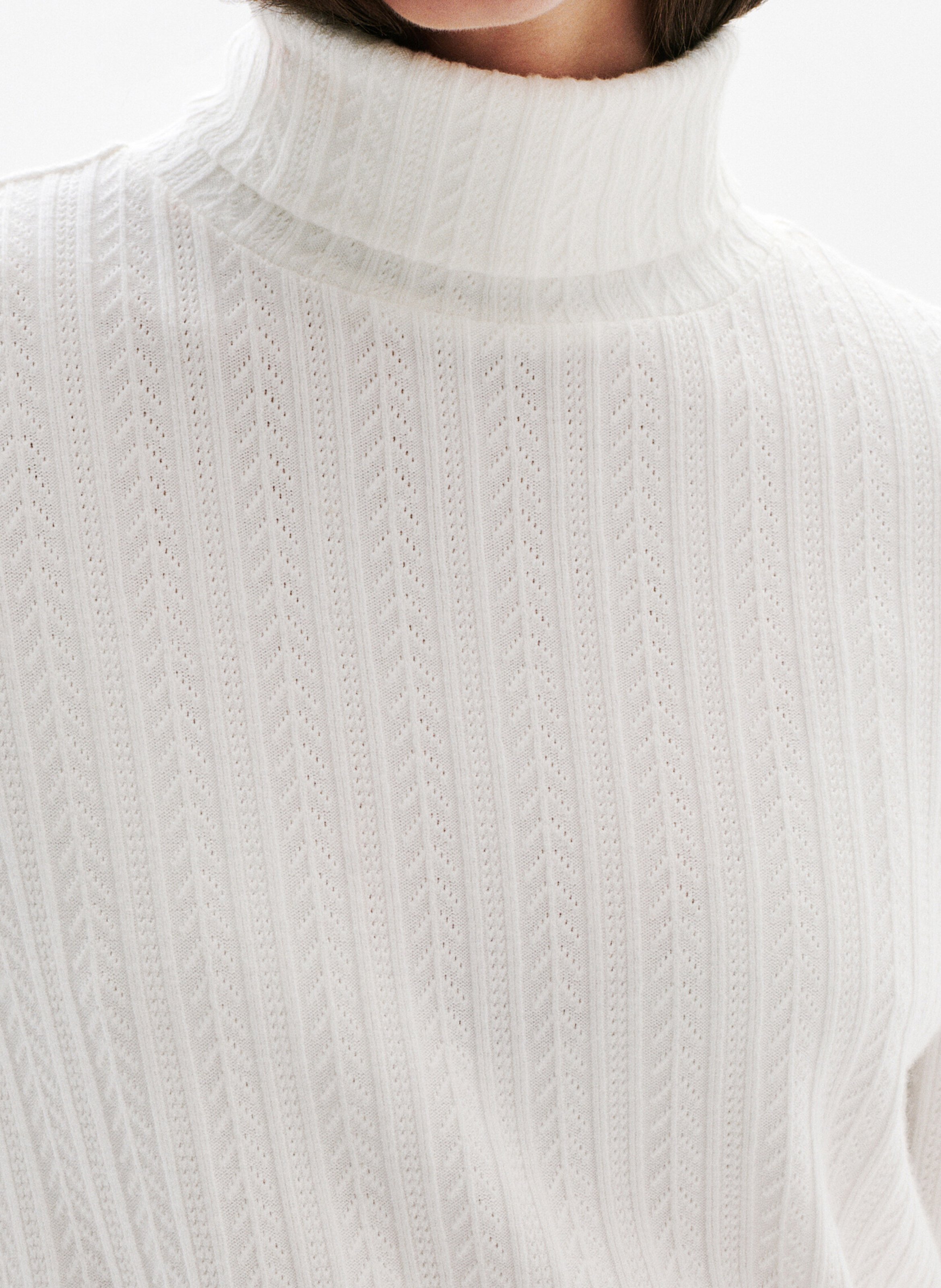 Pull col roulé CAROLL Beige