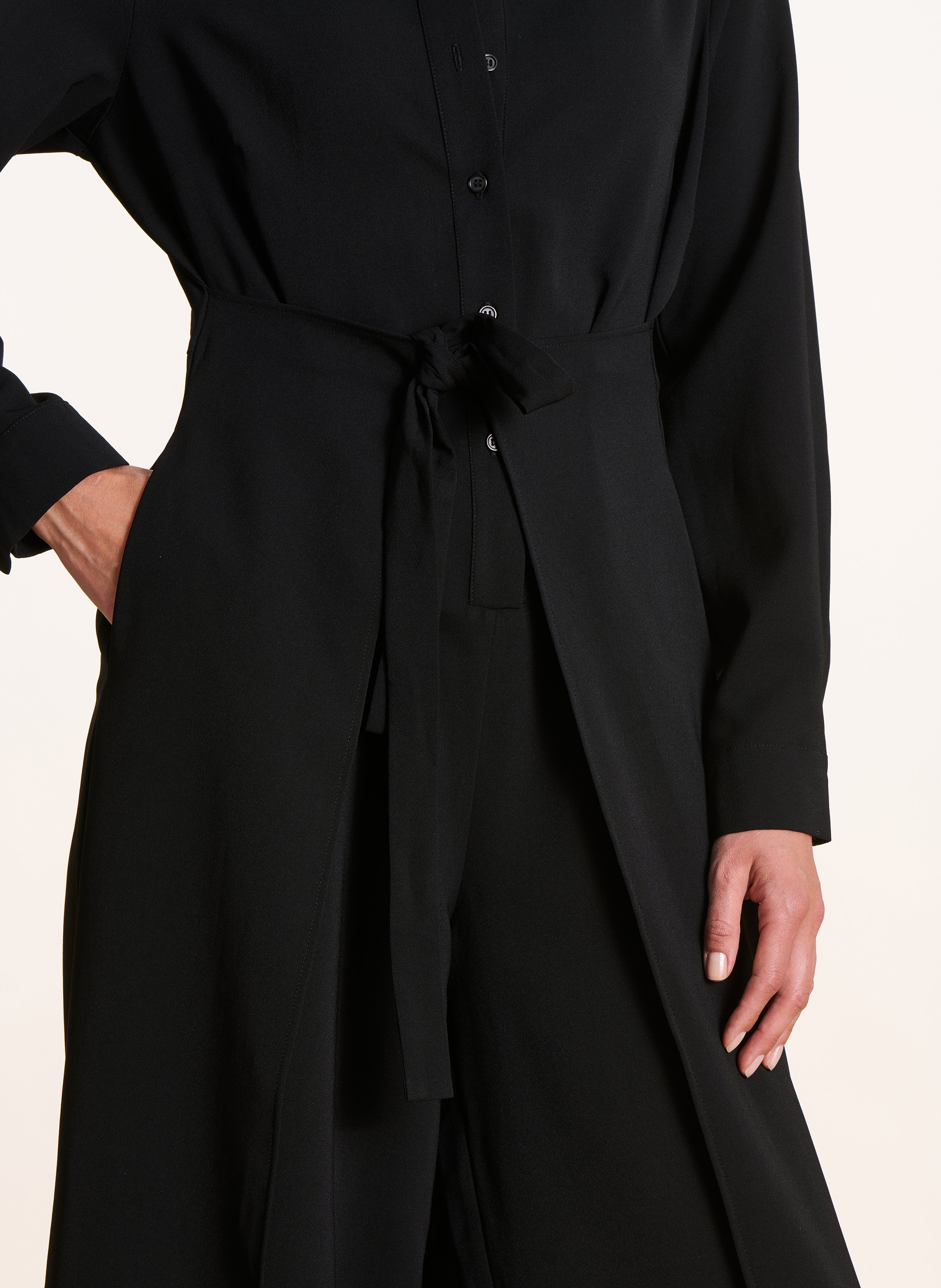 Shirt collar jumpsuit LA FEE MARABOUTEE Black