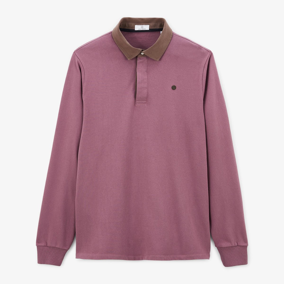 Long-sleeved rugby polo SERGE BLANCO Purple