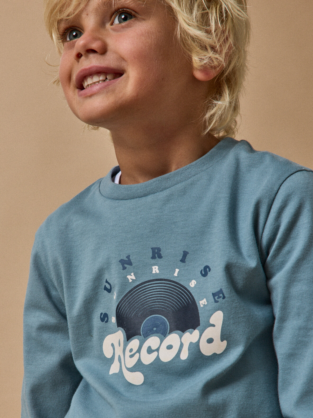 Organic cotton printed t-shirt CYRILLUS Blue