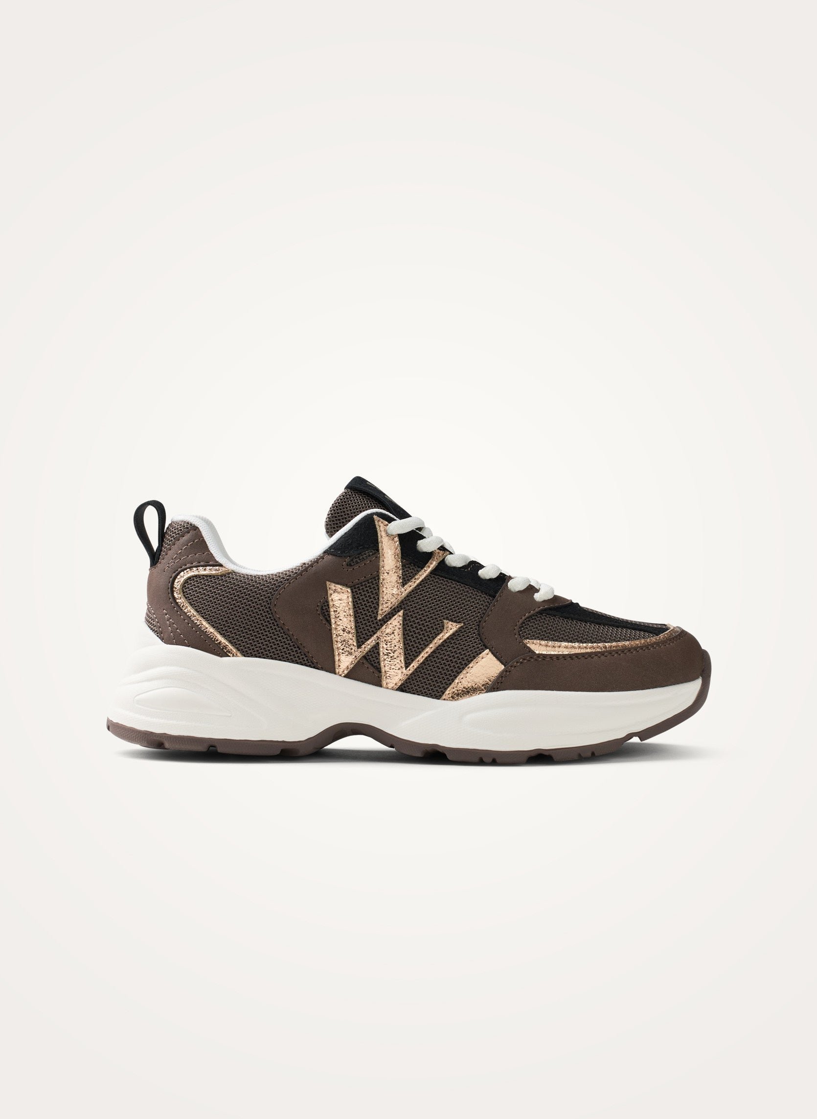 Baskets basses en mesh VANESSA WU Marron