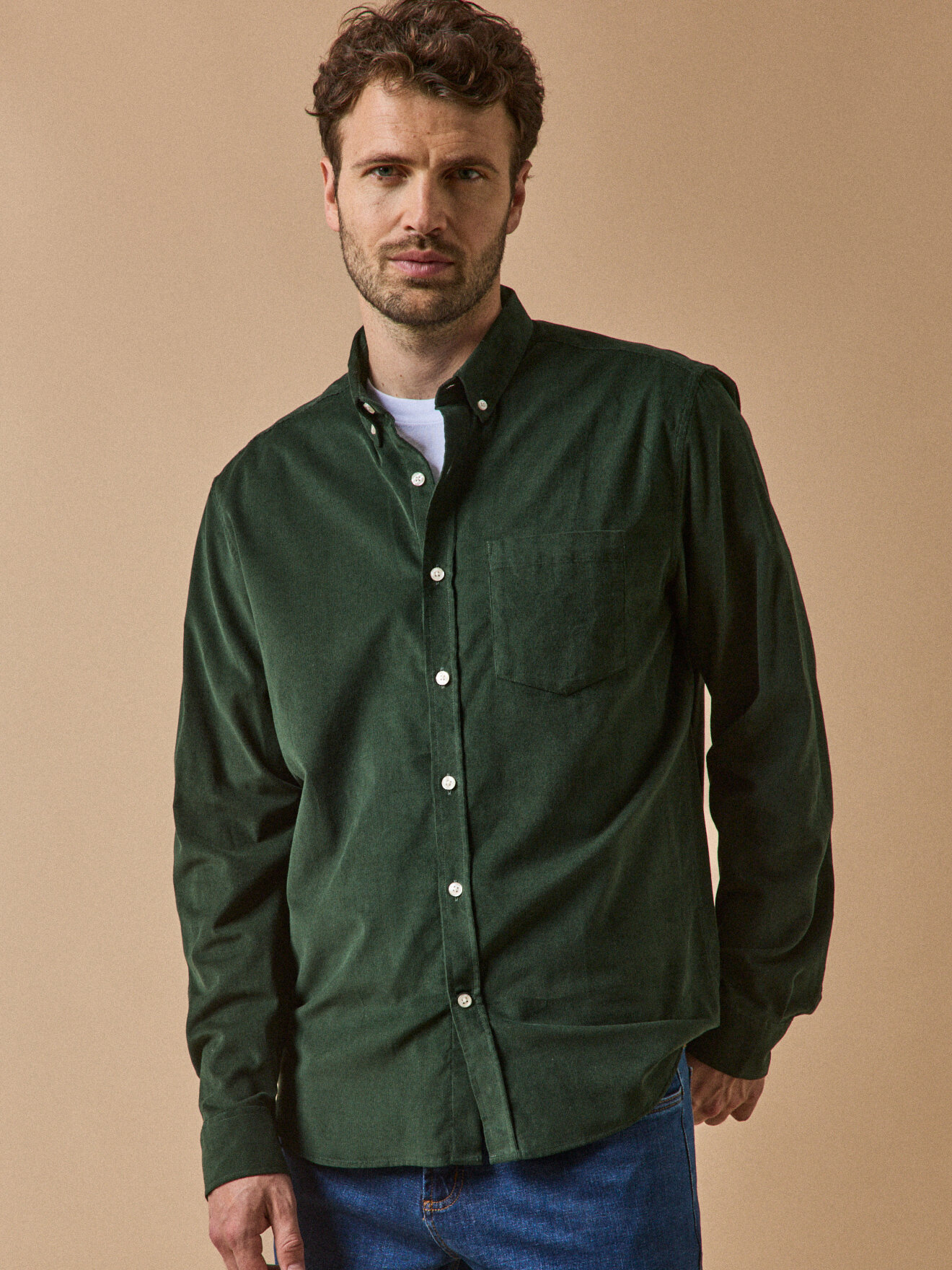 Contemporary cut velvet shirt CYRILLUS